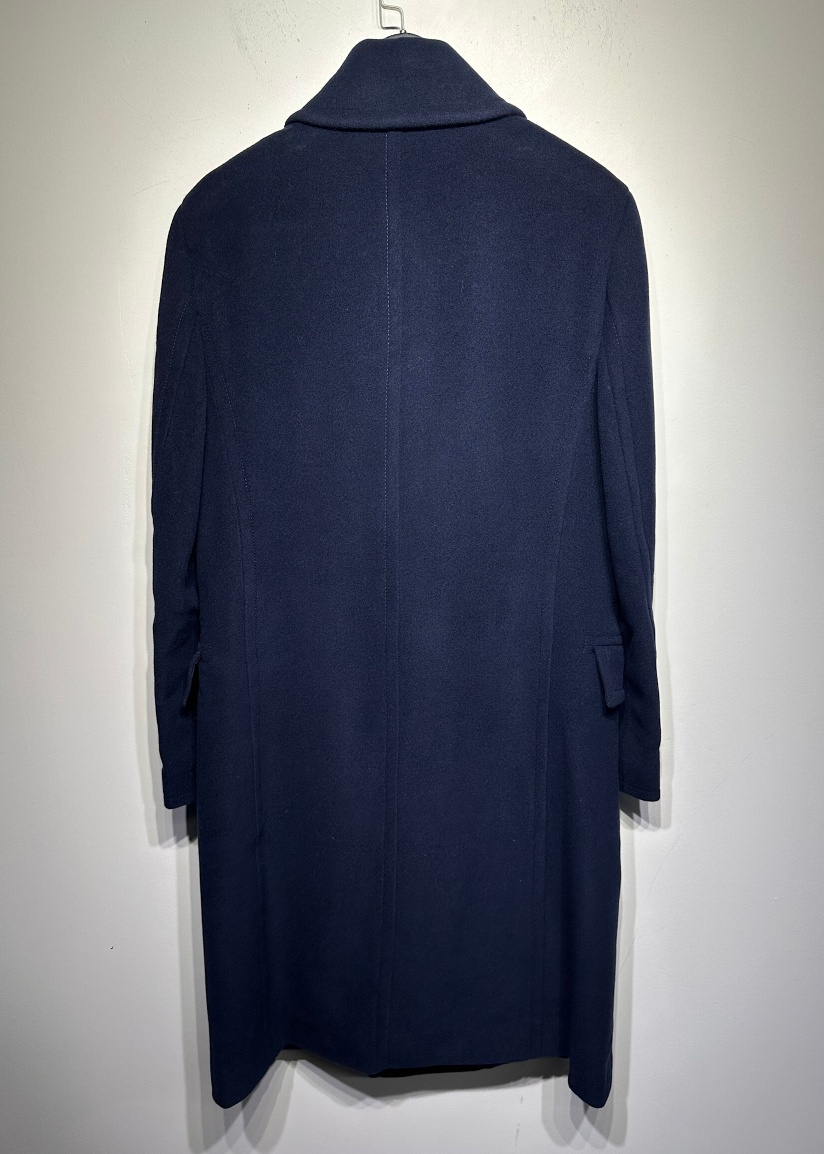 Burberry Navy Wool Trench Coat Masc L/XL