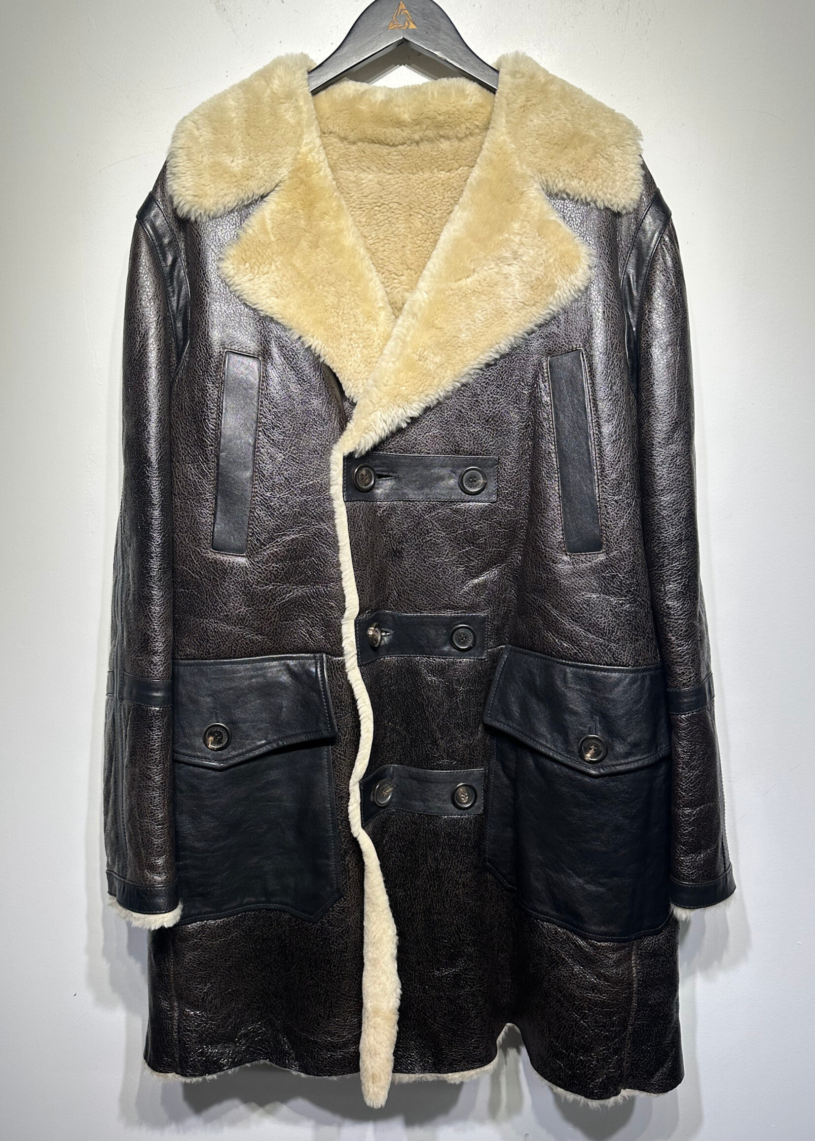 Dsquared2 Lamb Fur Trench Masc XL Retail: $4,245