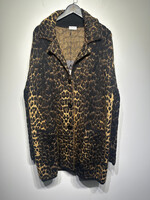 NWT Saint Laurent Cheetah Wool Coat Masc M