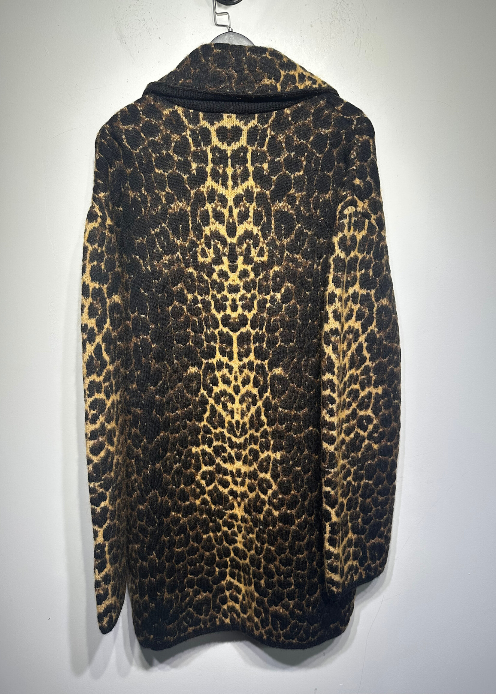 NWT Saint Laurent Cheetah Wool Coat Masc M