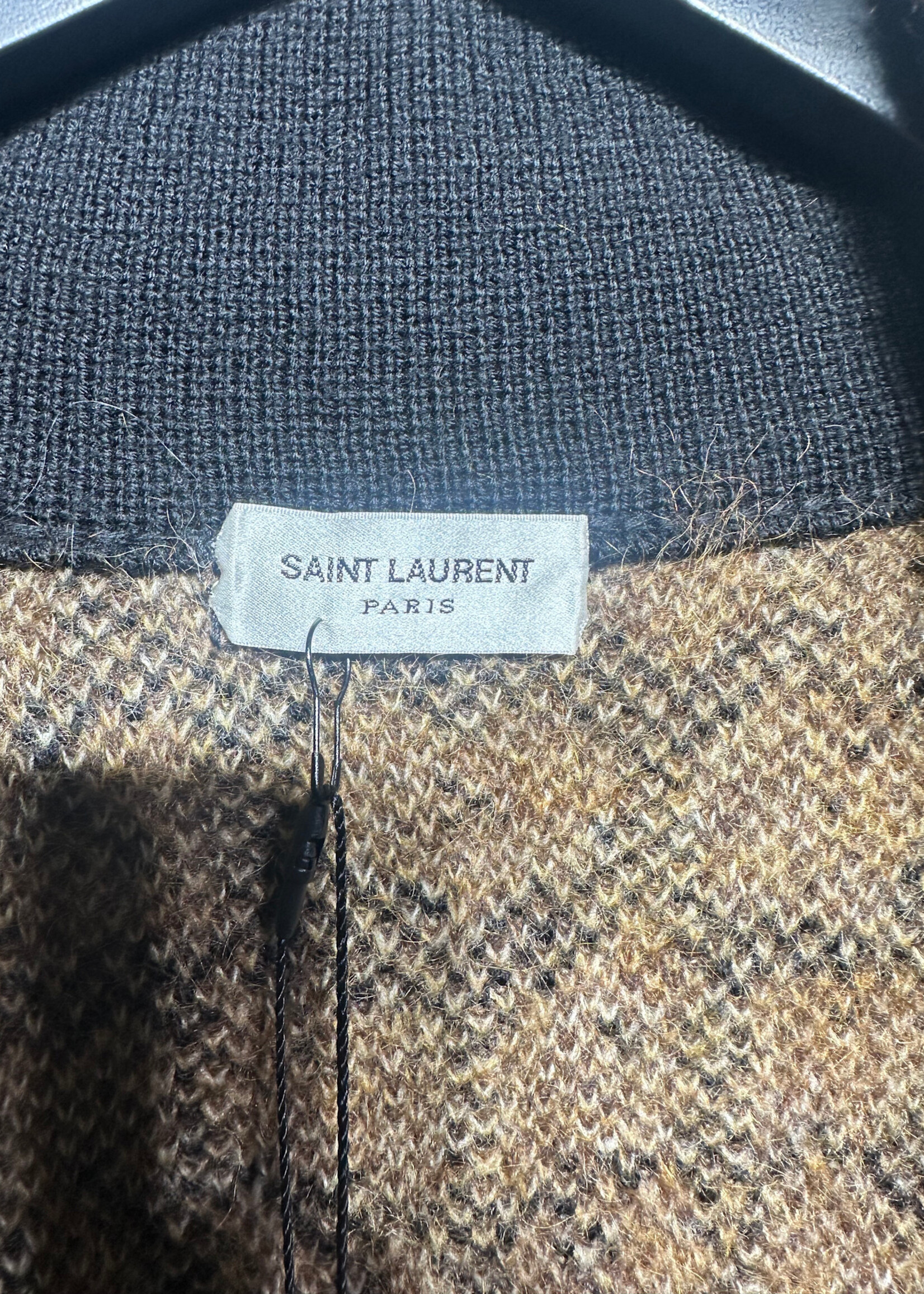 NWT Saint Laurent Cheetah Wool Coat Masc M