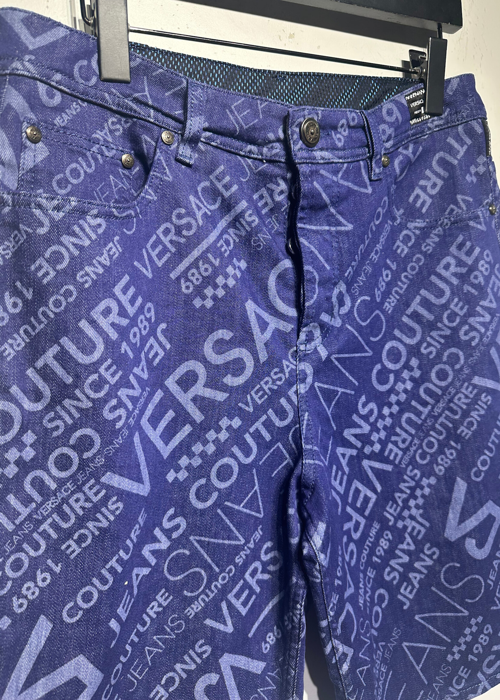 Versace Jeans Couture Blue Logo Jorts Masc 31