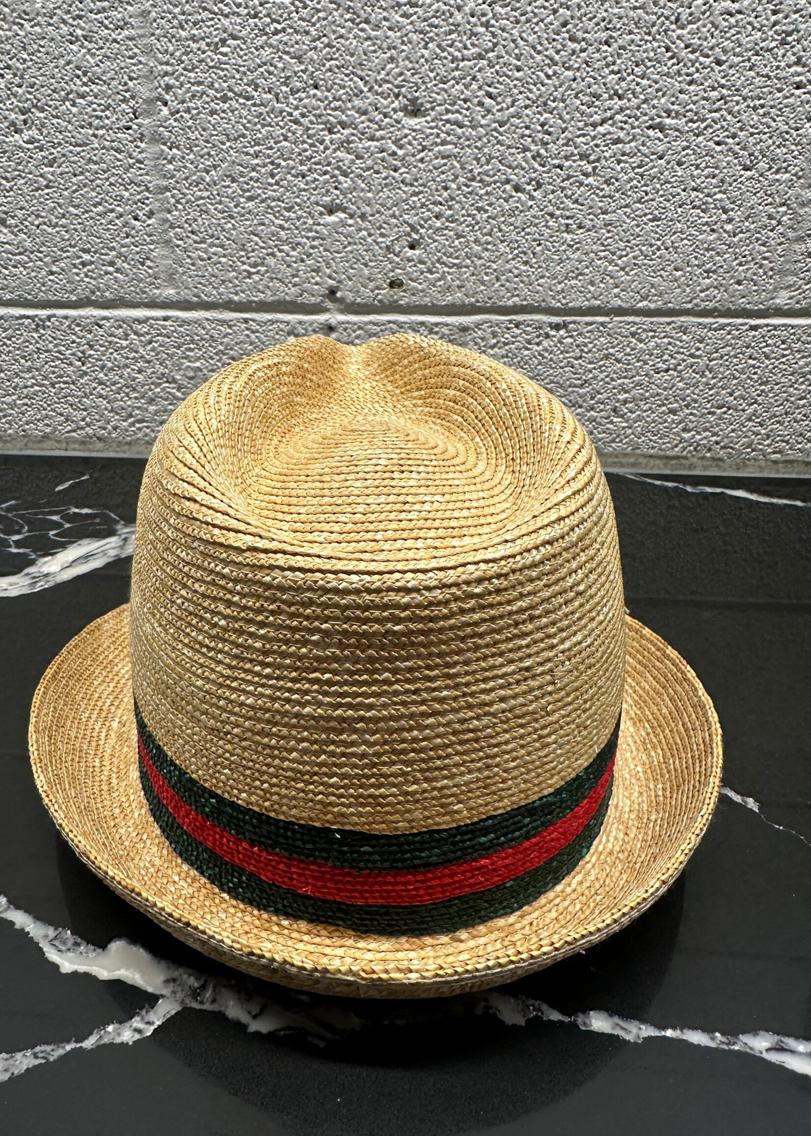 NWT GUCCI WEB STRAW BUCKET HAT