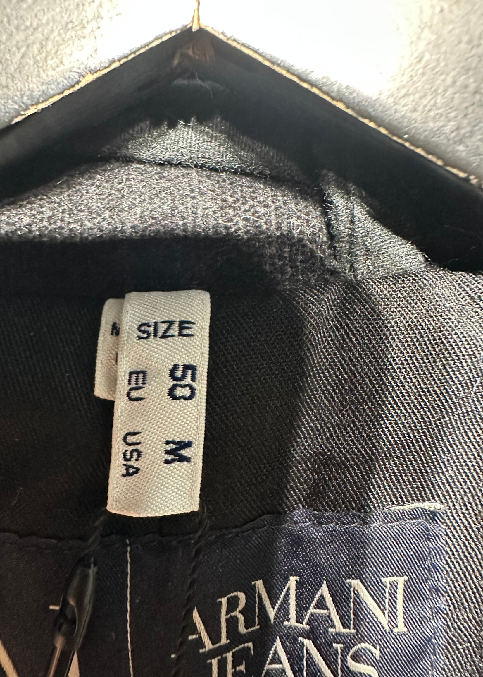 Armani Jeans Black Blazer Coat M