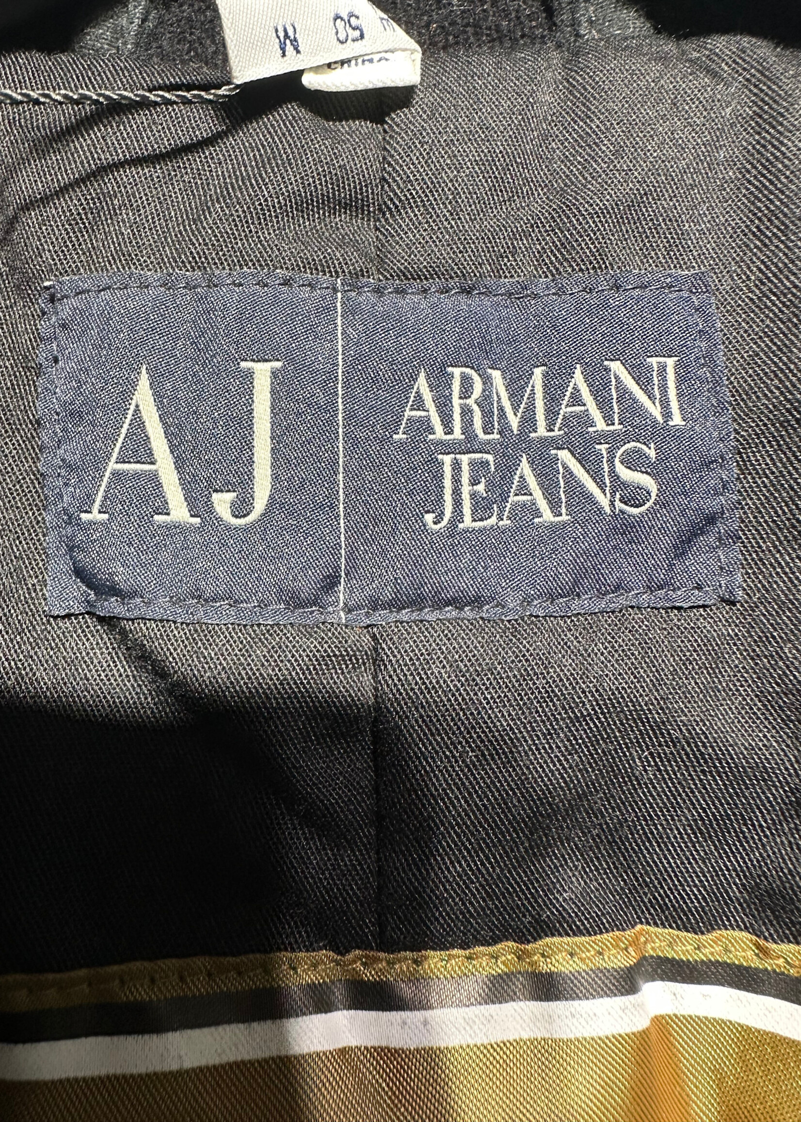 Armani Jeans Black Blazer Coat M