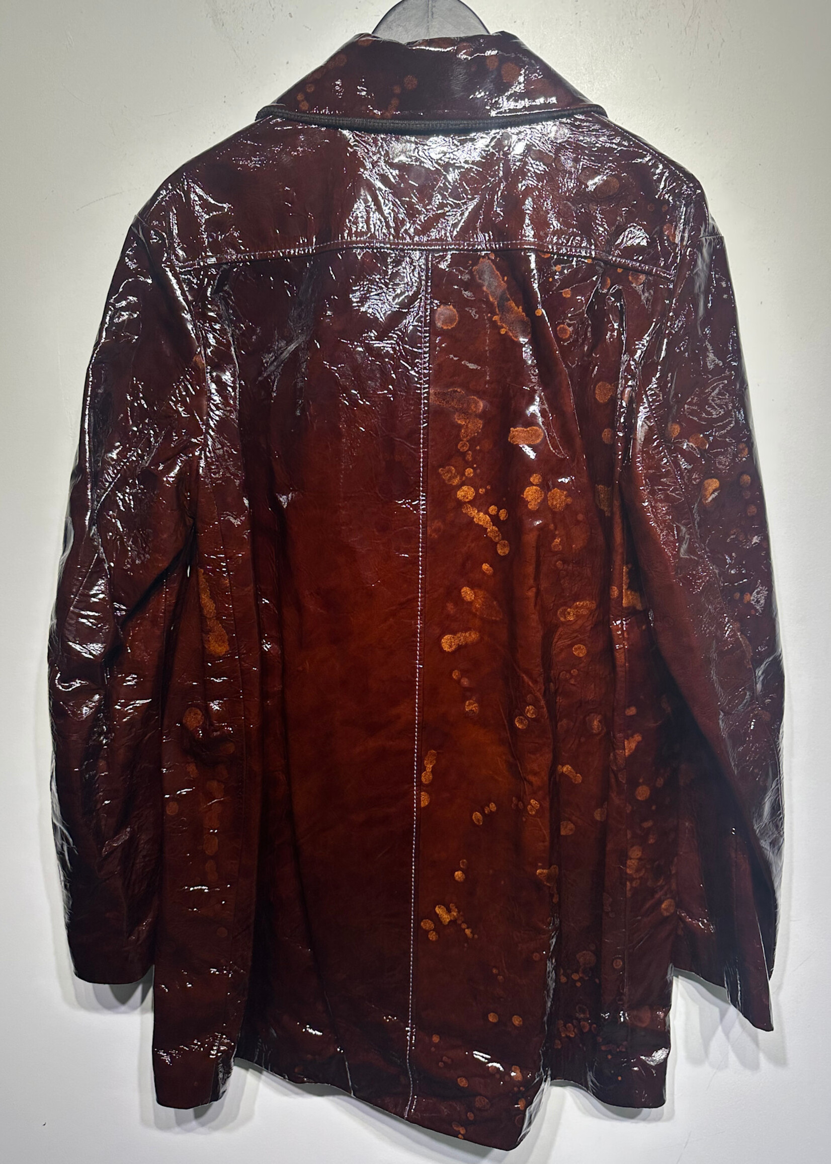 Acne Studios Maroon Stained Jacket L
