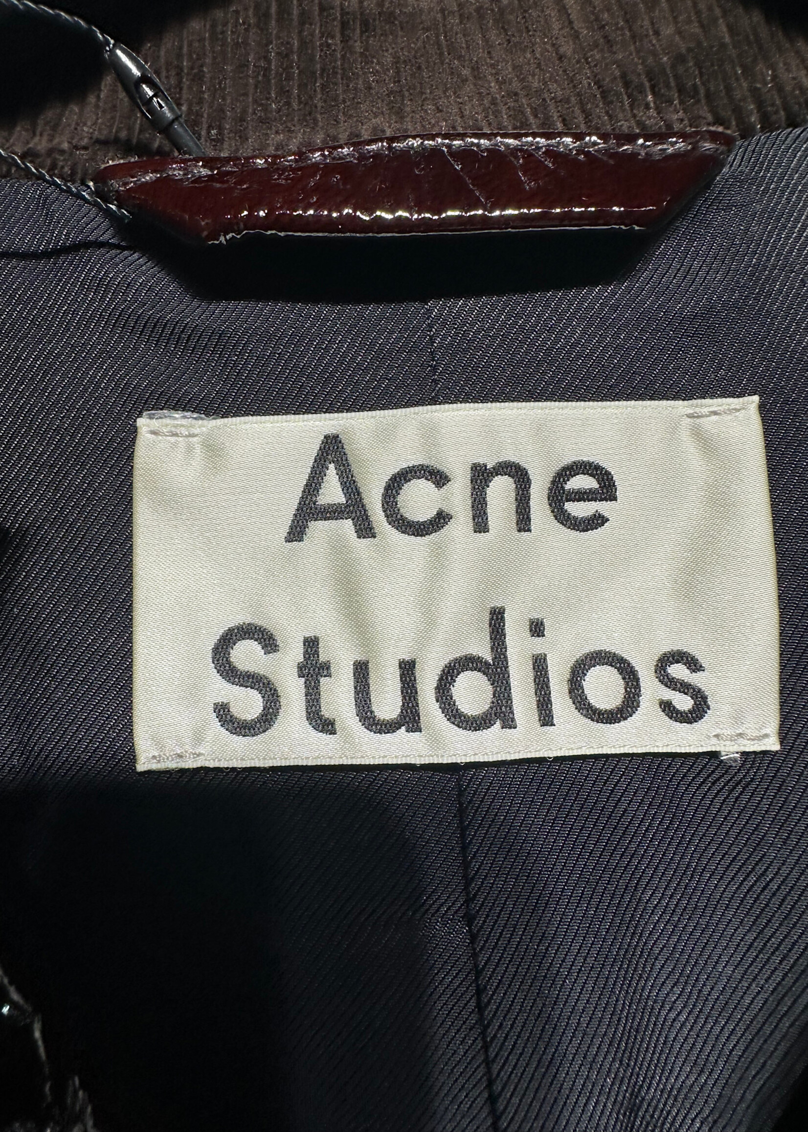 Acne Studios Maroon Stained Jacket L