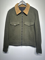 Roberto Collina Green Double Zip Jacket Masc XL