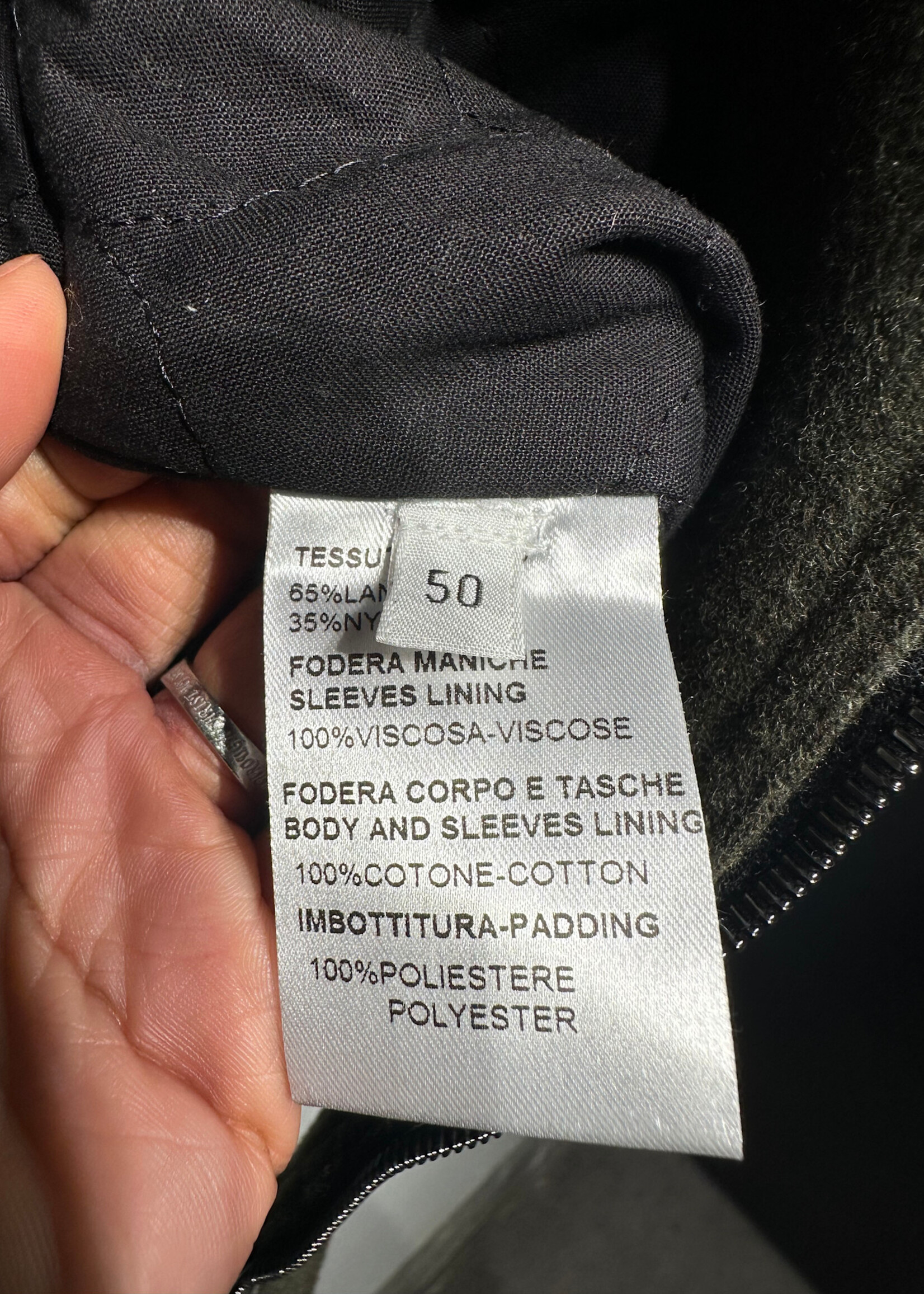 Roberto Collina Green Double Zip Jacket Masc XL