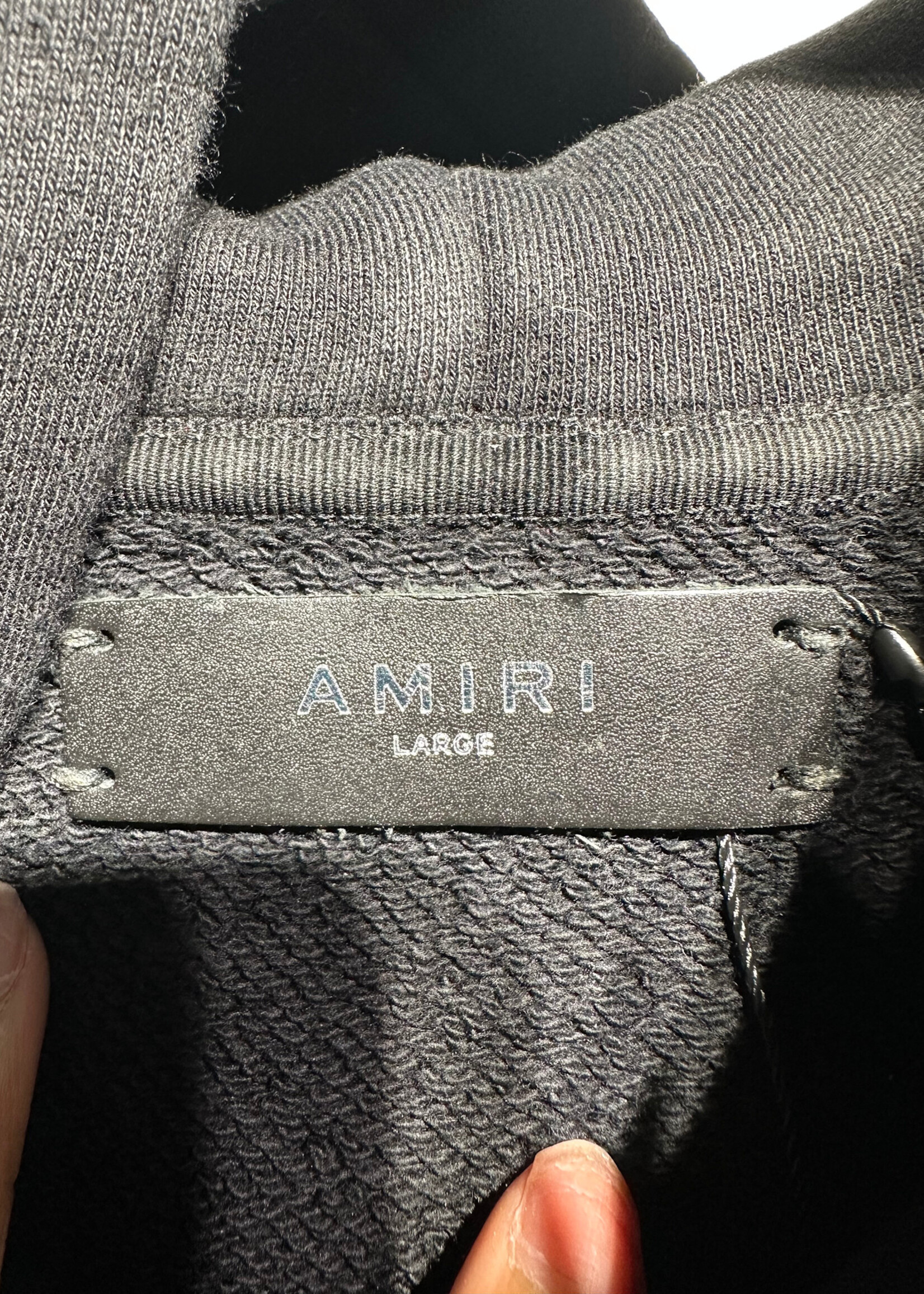 Amiri Black Spell Out Sweater L