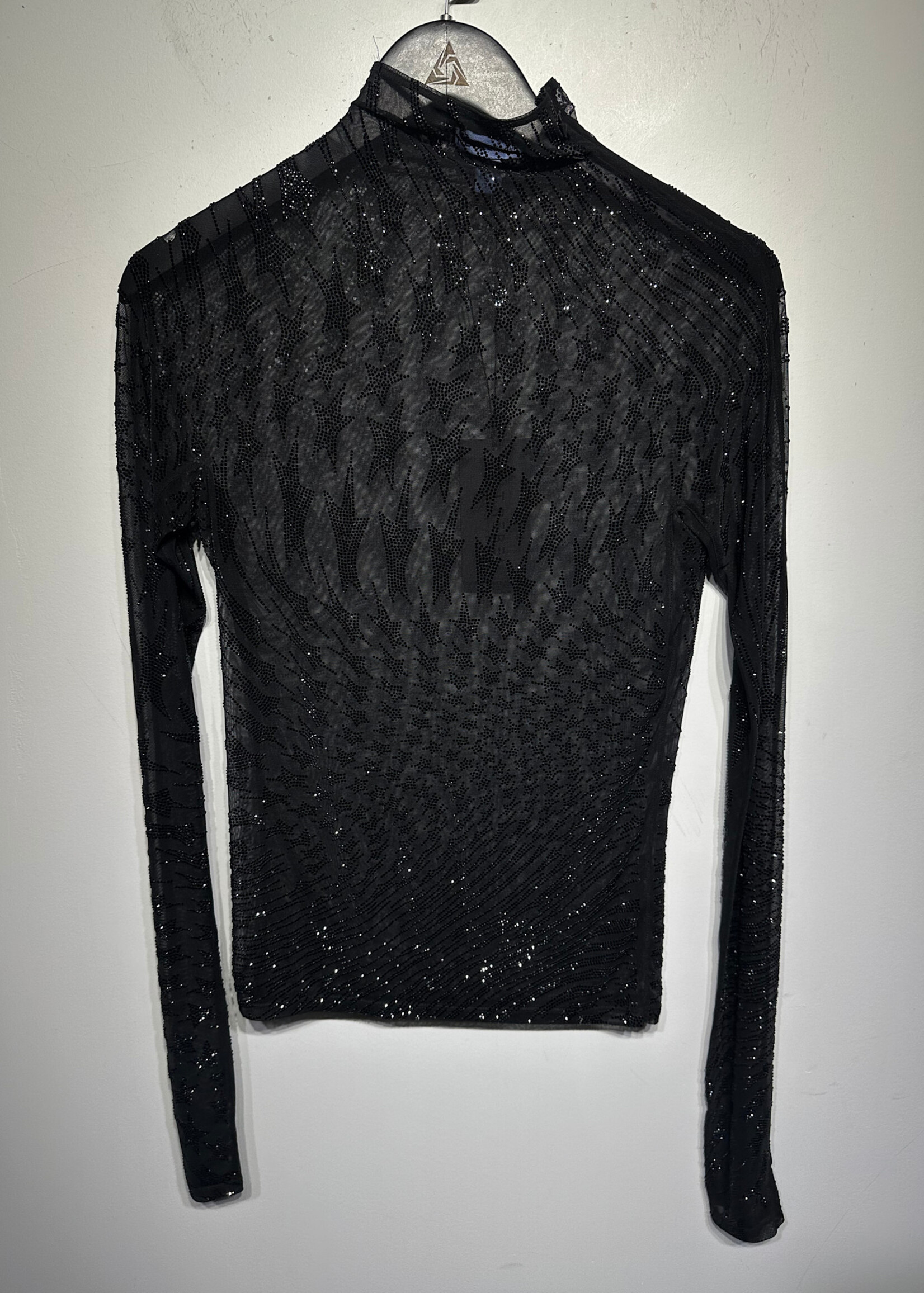 MUGLER X H&M RHINESTONE T SHIRT S