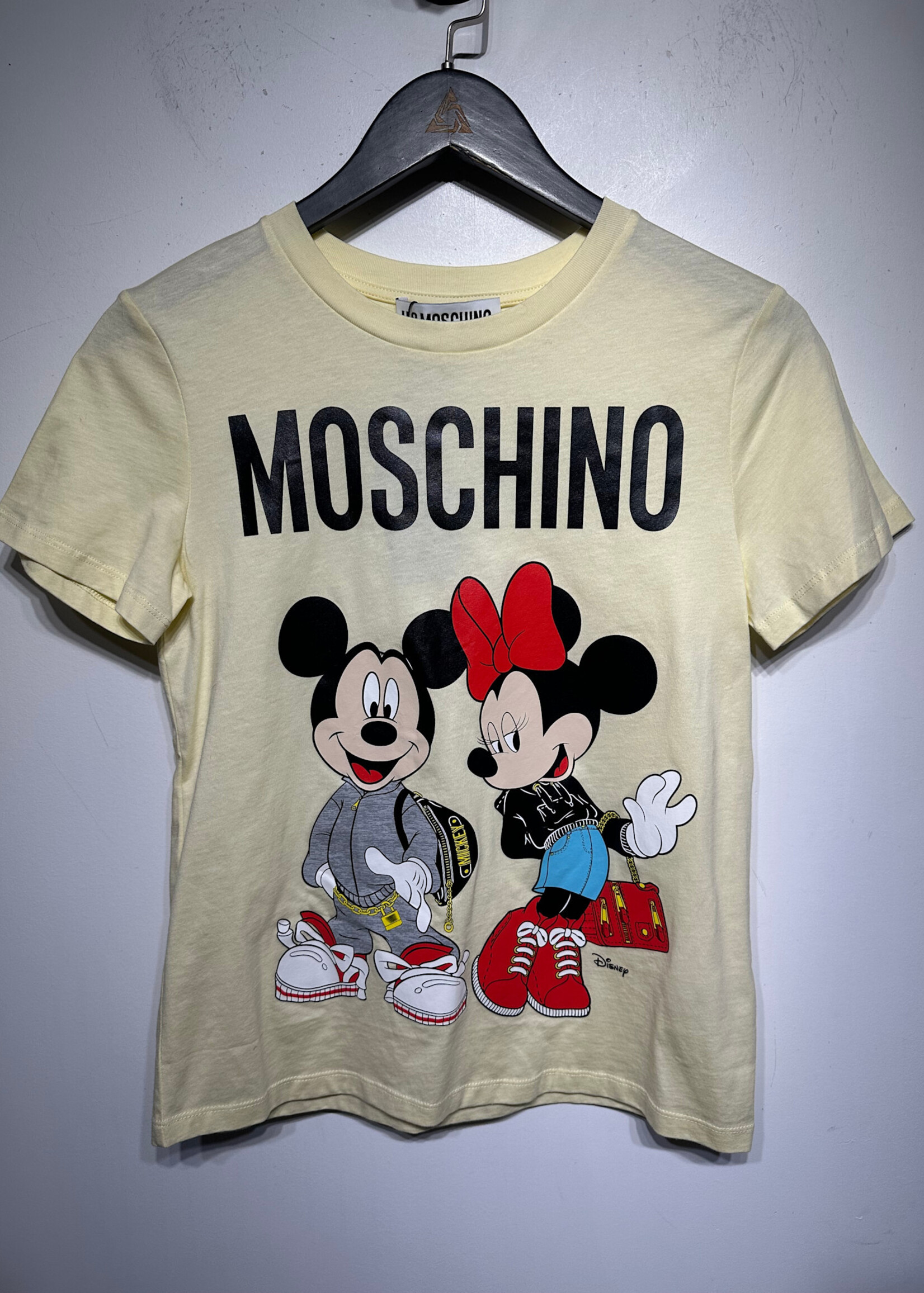 H&Moschino Mickey Minnie Yellow Tee XS