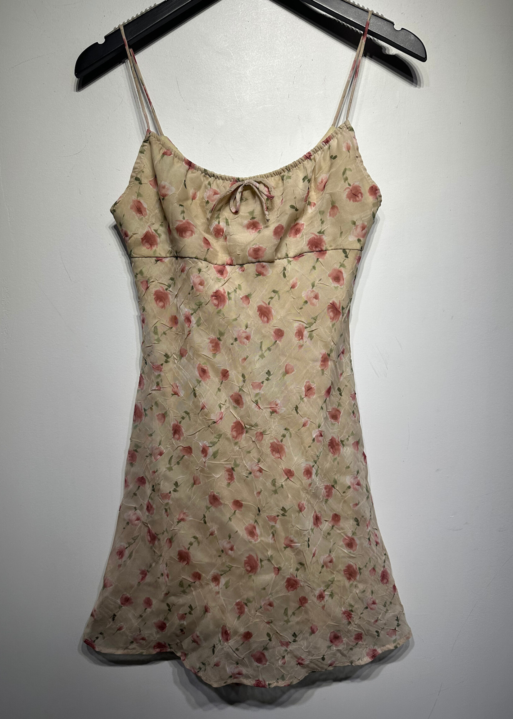 Steppin Out Vintage Yellow Midi Dress S