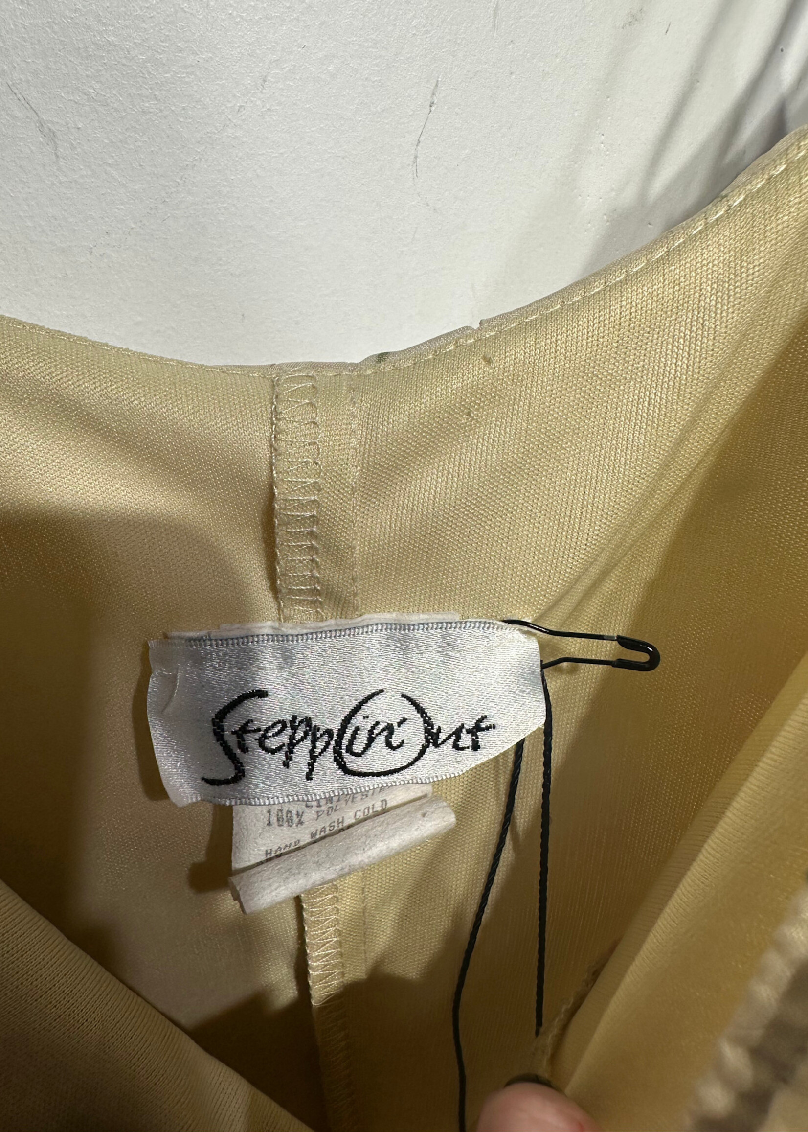 Steppin Out Vintage Yellow Midi Dress S