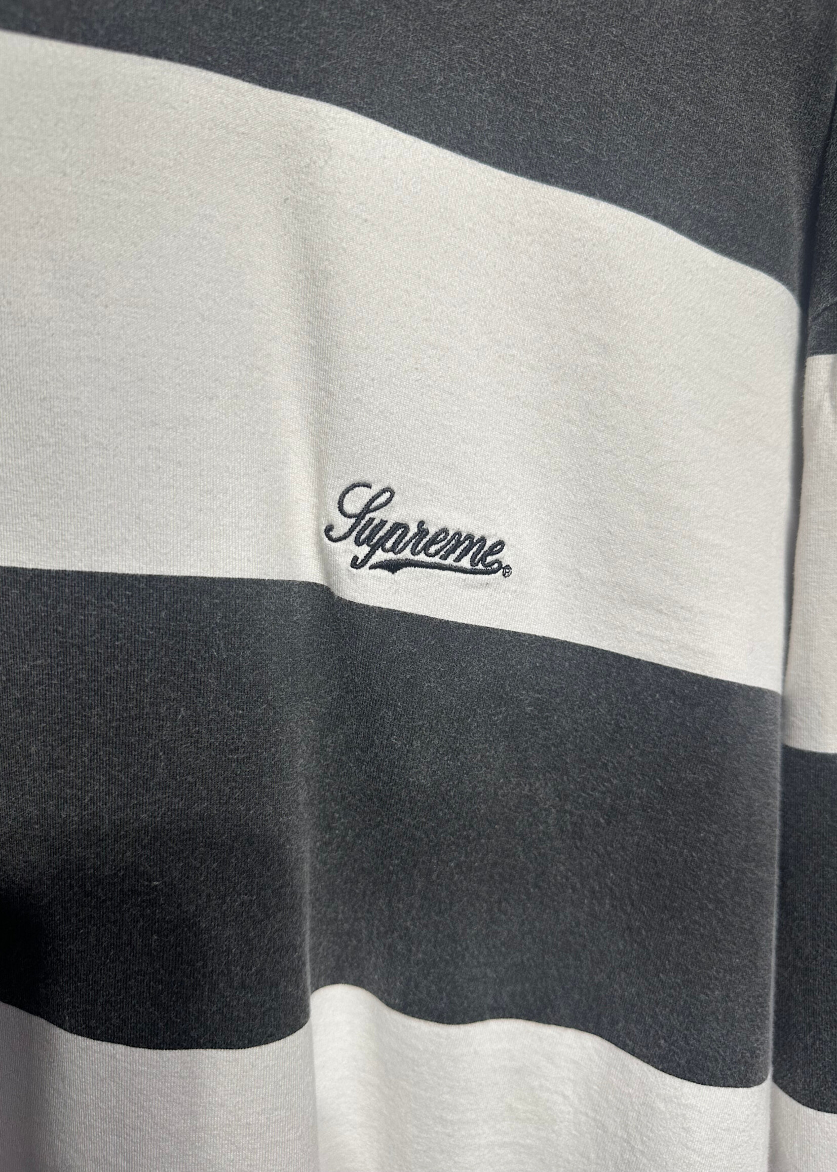 Supreme Grey White Stripe LS L