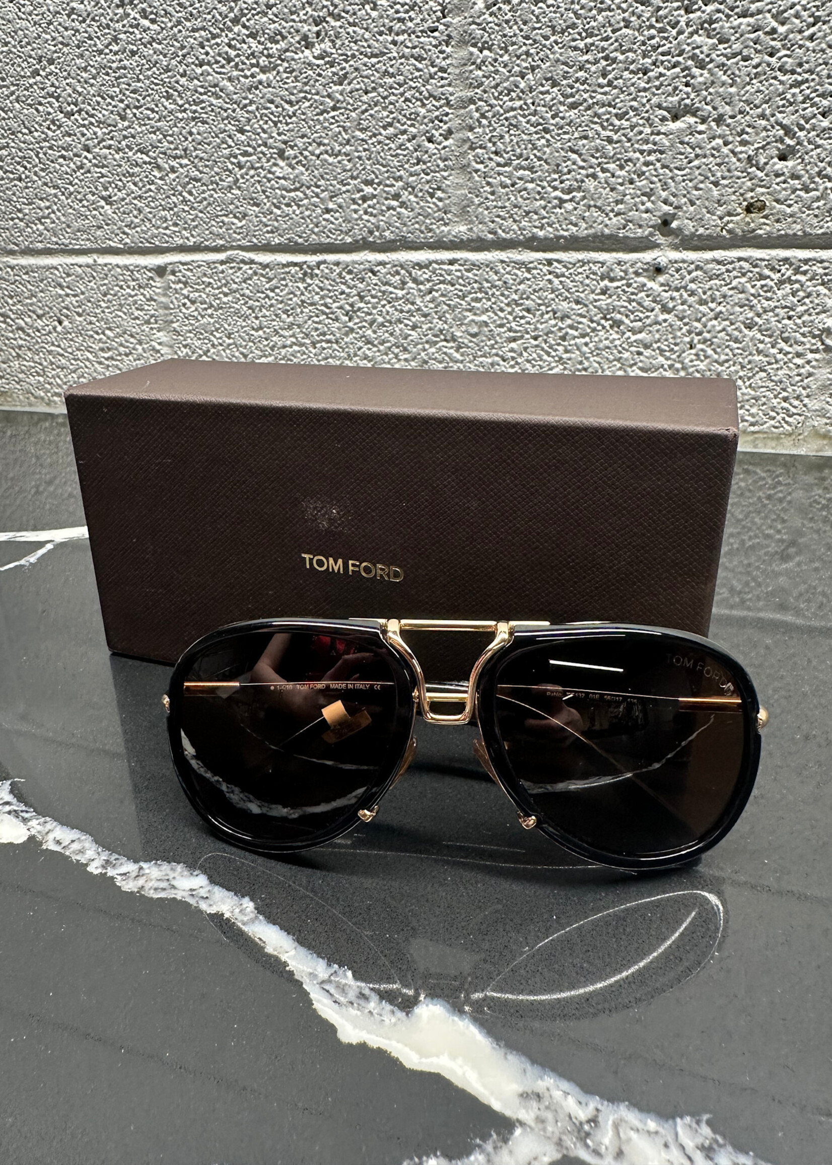 Tom Ford Brown Aviators WITH CASE