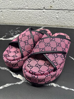 Gucci Hot Pink Monogram Sandals 35.5/5.5