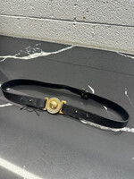 Gucci Black Monogram 'Hysteria' Belt 28"-30" AS IS