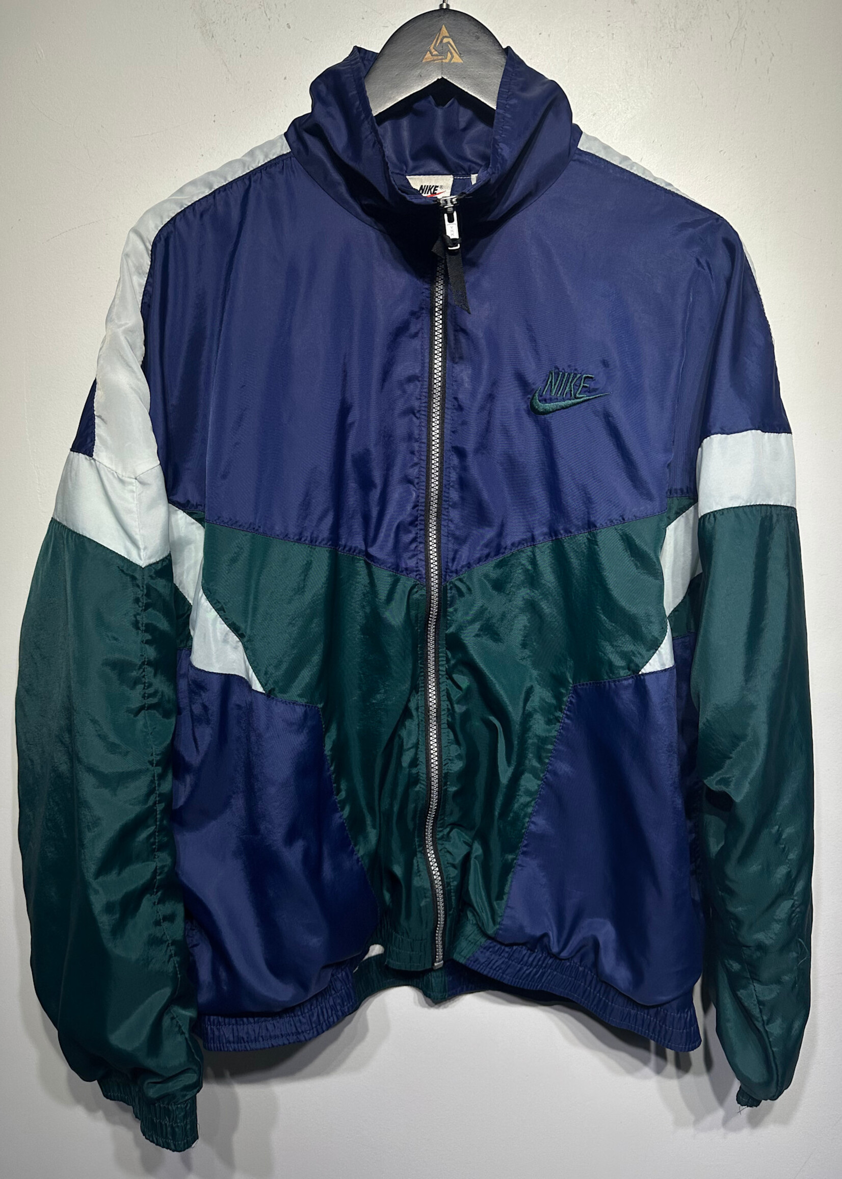 VINTAGE BLUE NIKE WINDBREAKER JACKET M