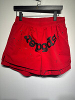 Spider Red Layered Web Shorts Masc 30