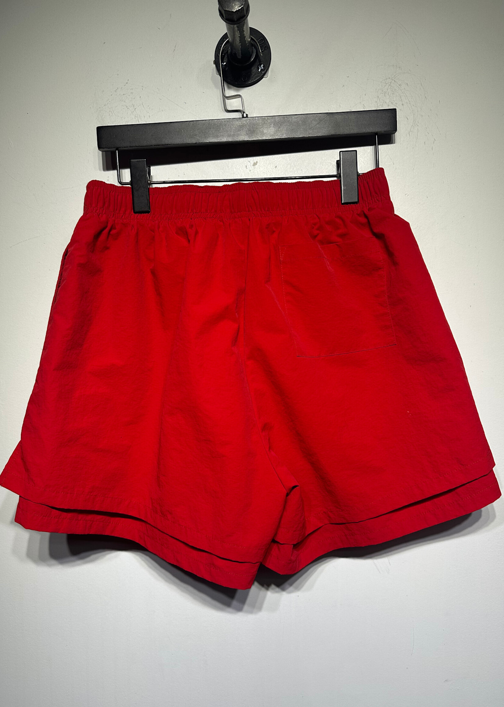 Spider Red Layered Web Shorts Masc 30