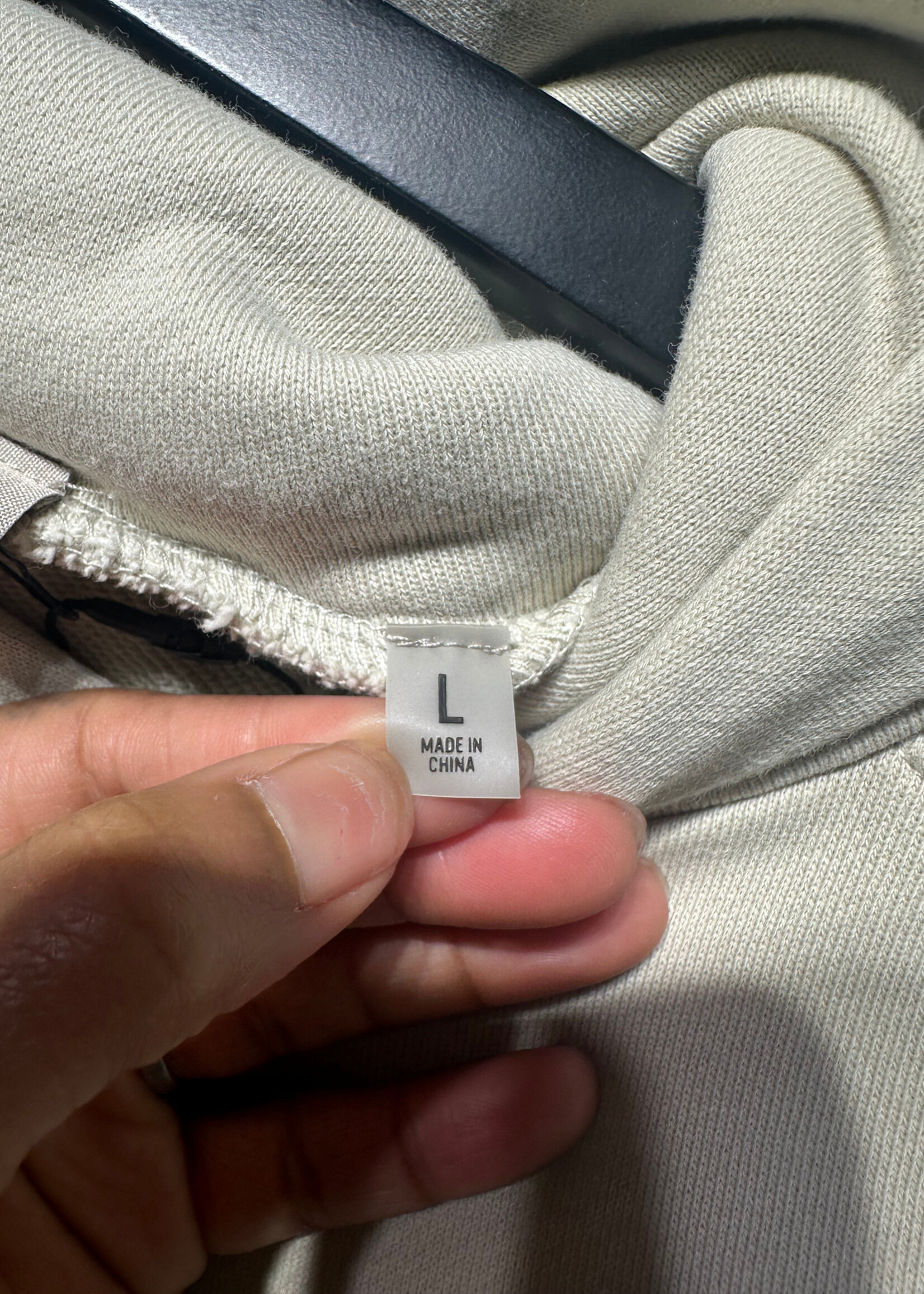 ESSENTIALS BEIGE 77 OVERSIZED HOODIE XL