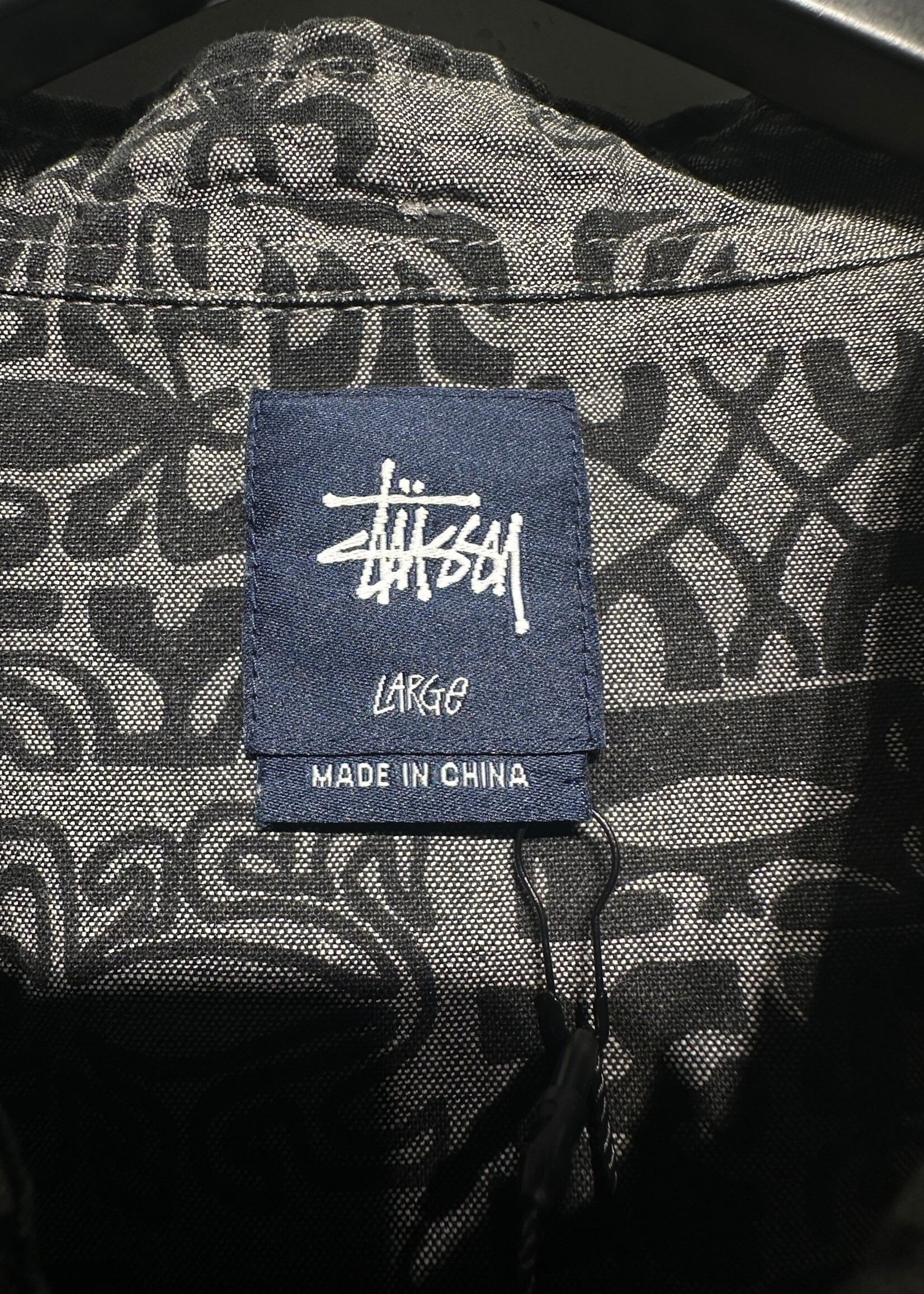 STUSSY GREY HAWAIIAN B/U L