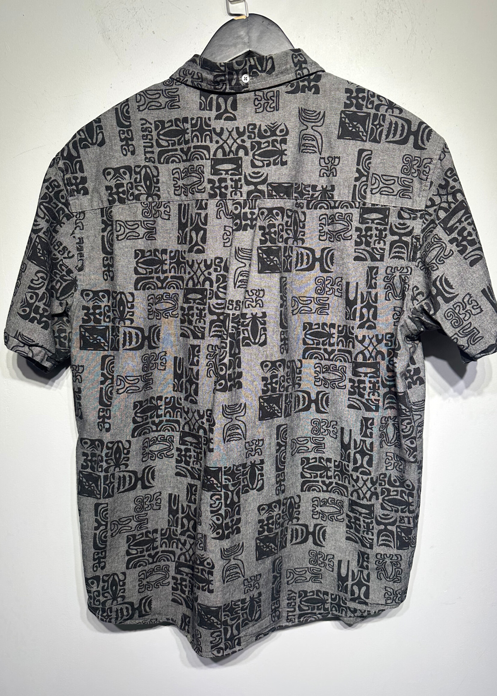 STUSSY GREY HAWAIIAN B/U L