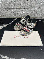 Ferragamo Floral Beaded Sandal 7