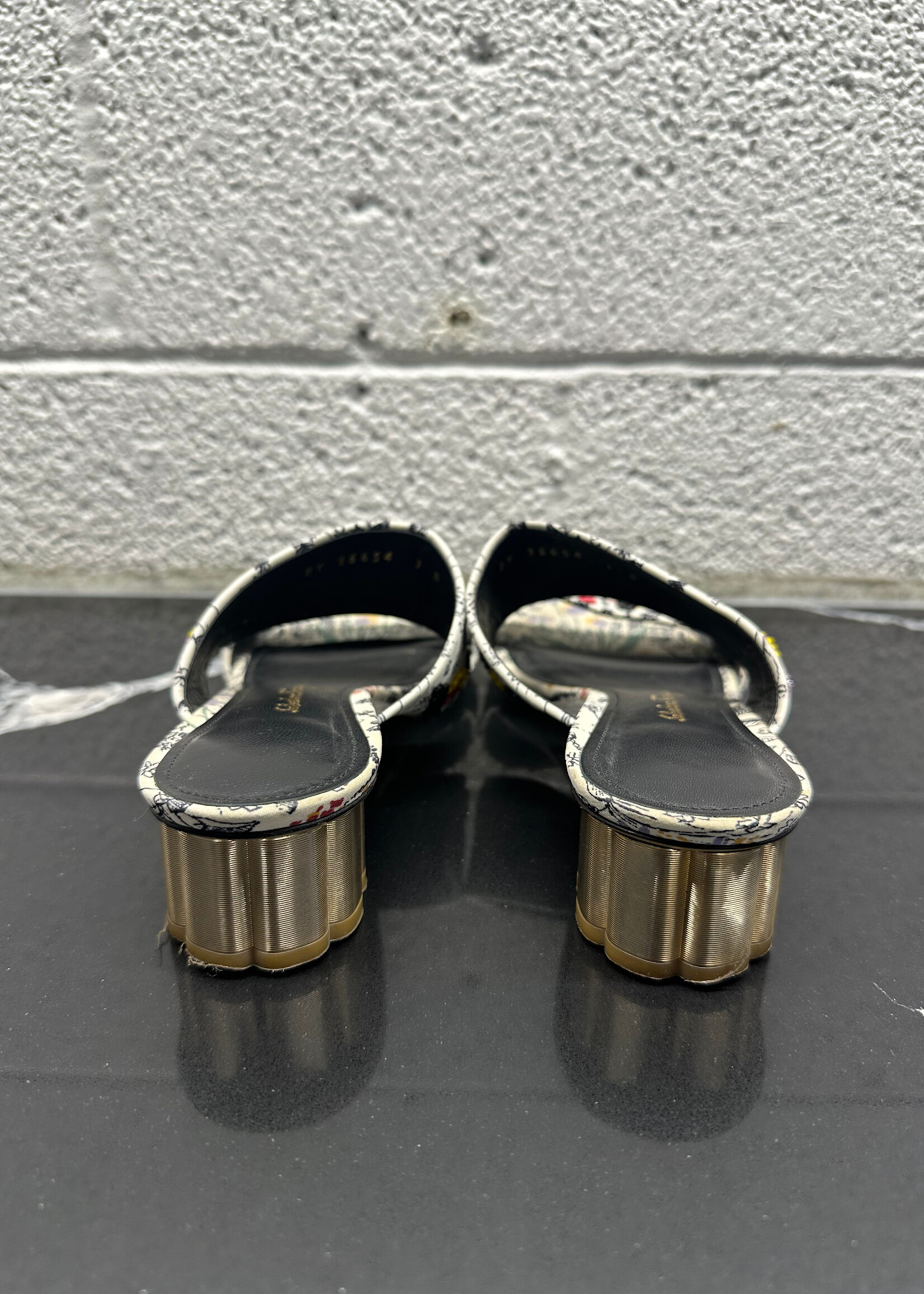 Ferragamo Floral Beaded Sandal 7