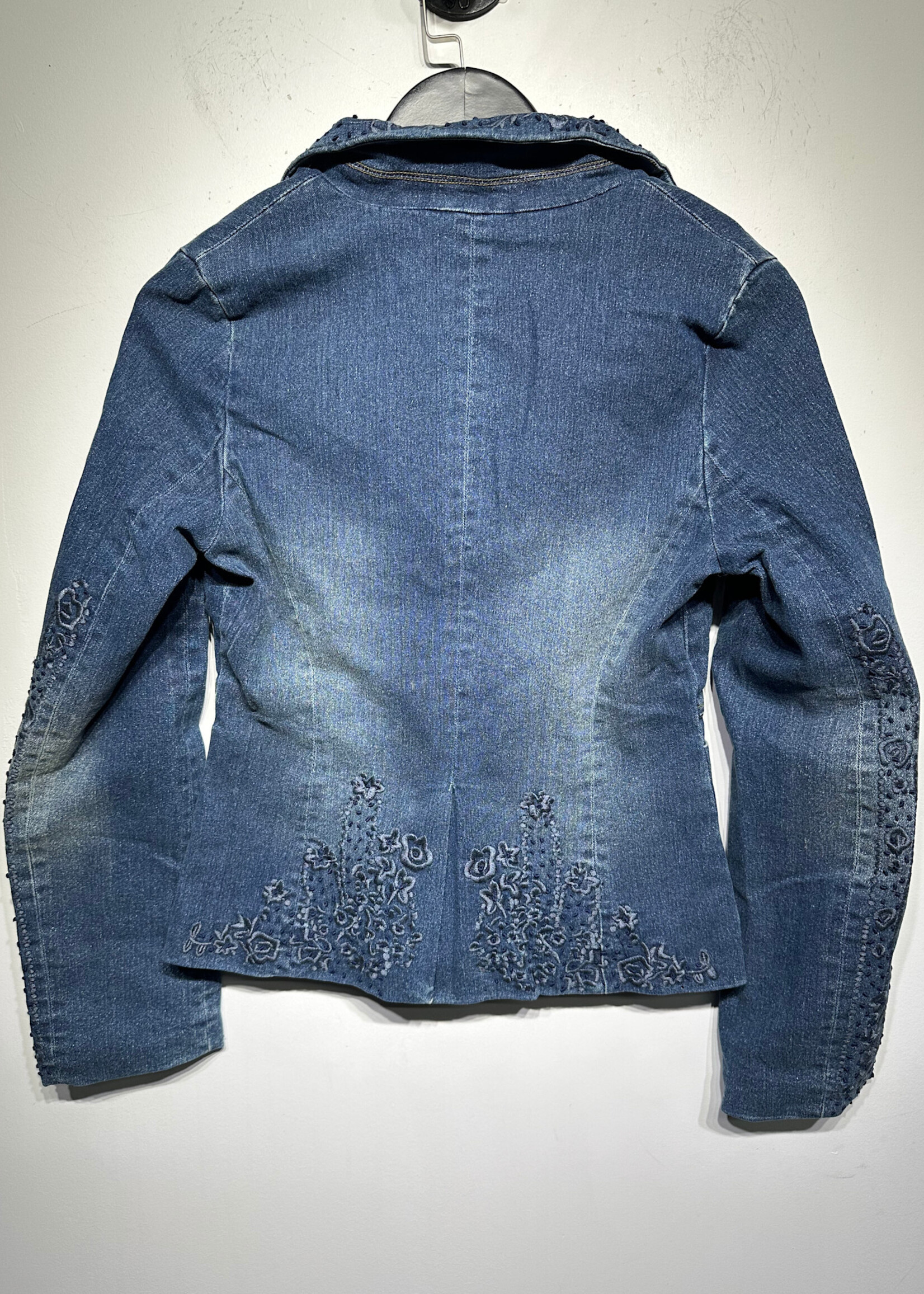 West 36th Denim Embroidered Jacket S