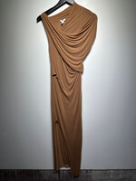 Helmut Lang Tan Asymmetrical Dress S AS IS