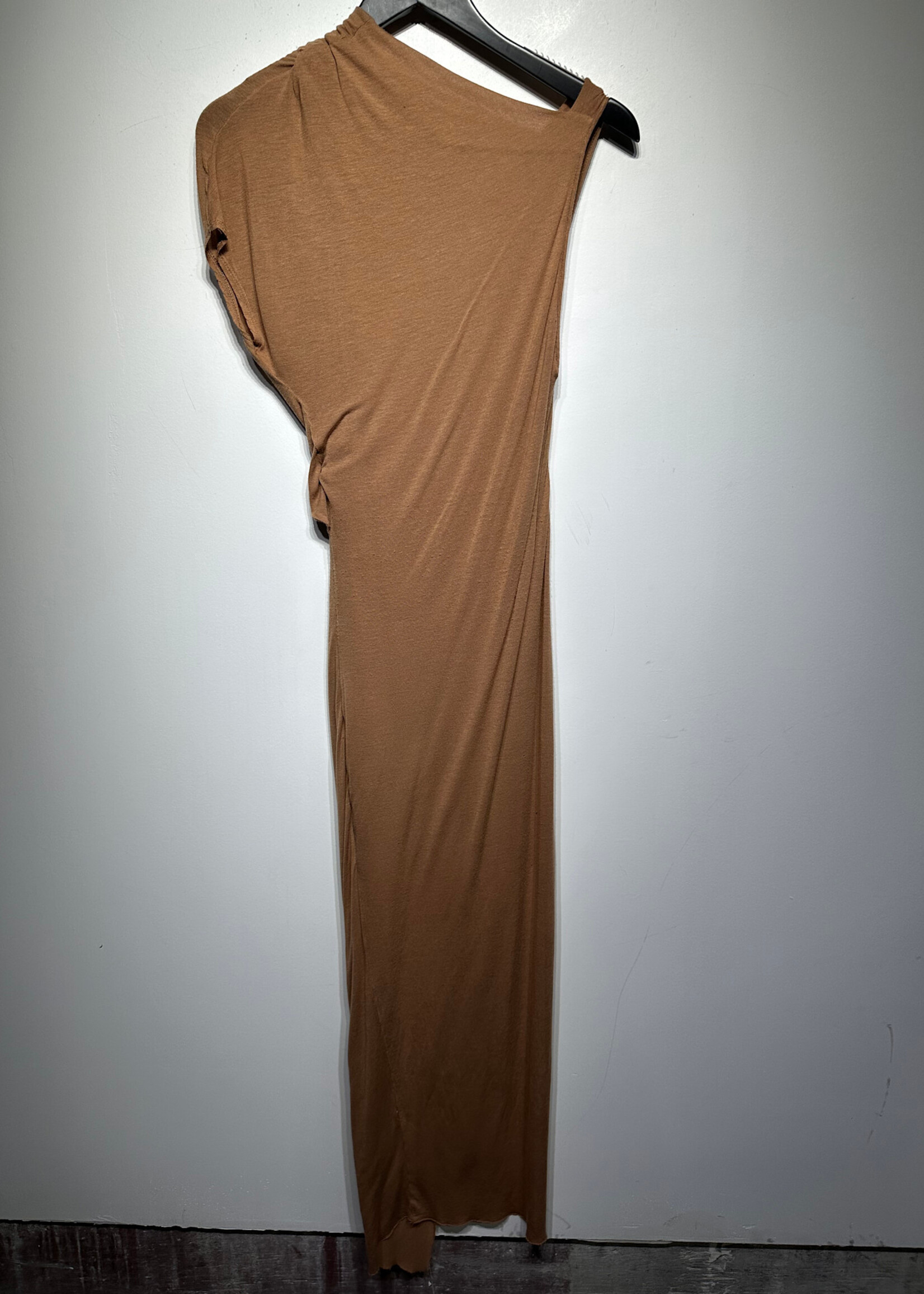 Helmut Lang Tan Asymmetrical Dress S AS IS