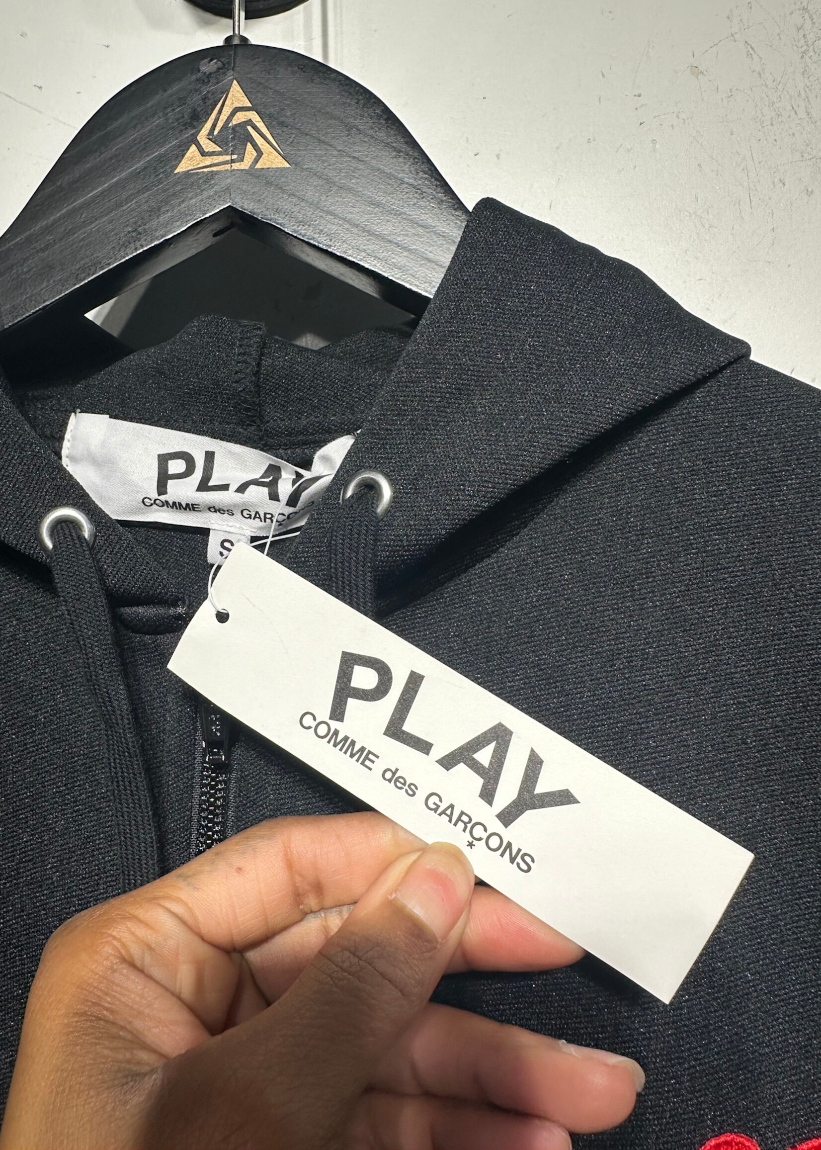 NWT CDG Play Black Heart Jacket S