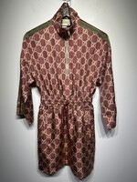 NWT Gucci GG Supreme Silk Twill Dress XS Retail:$2200