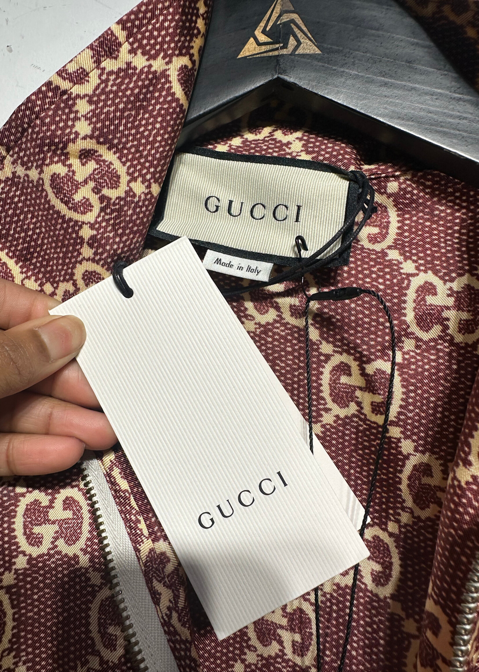 NWT Gucci GG Supreme Silk Twill Dress XS Retail:$2200