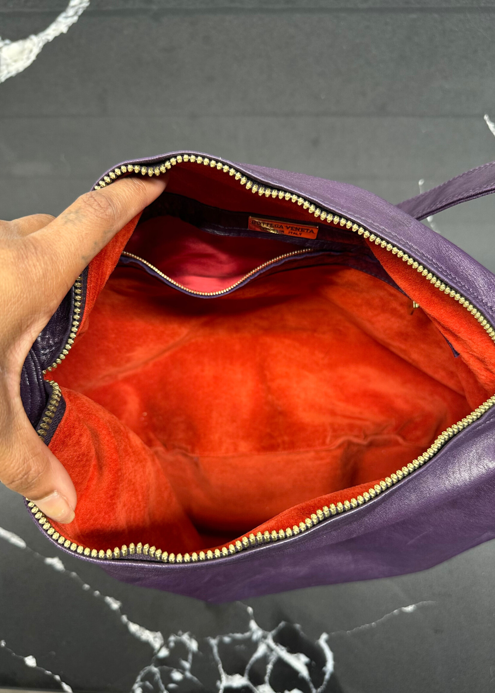 Bottega Veneta Purple Shoulder Bag