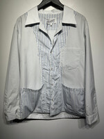 NWT Margiela White/Blue Patchwork Striped B/U XL