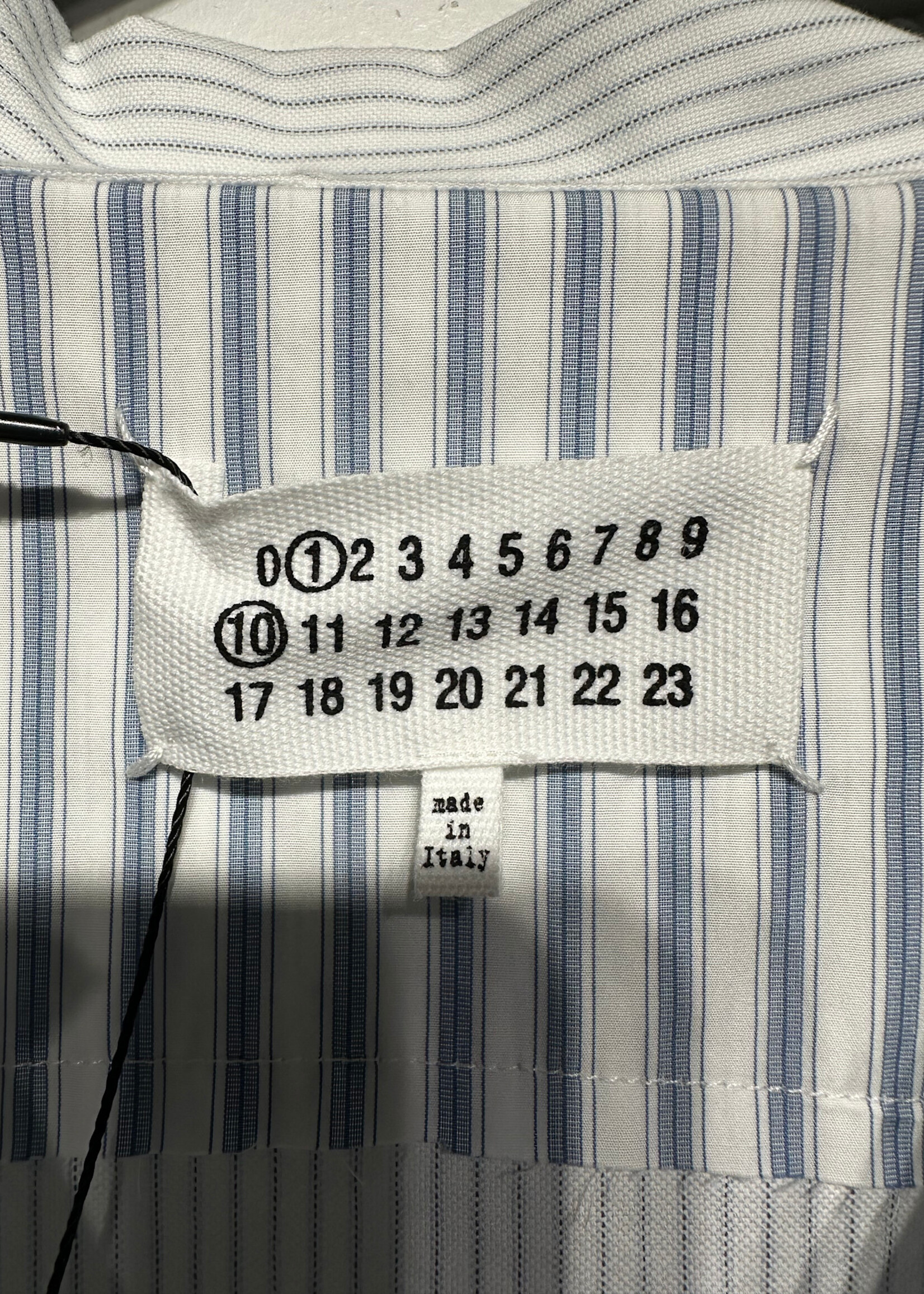 NWT Margiela White/Blue Patchwork Striped B/U XL