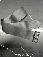 Prada Black Wide Leather Belt Fem 32