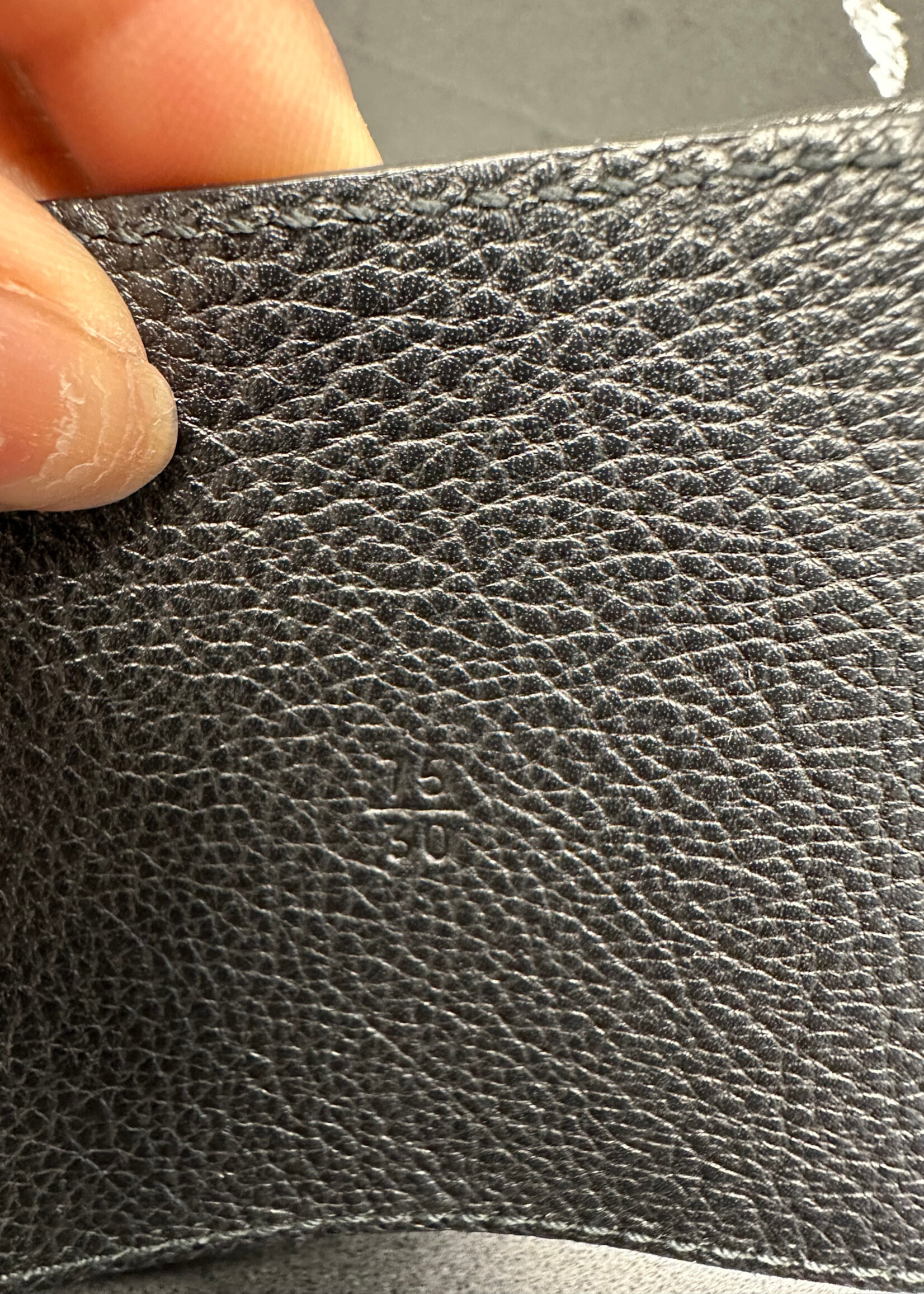 Prada Black Wide Leather Belt Fem 32