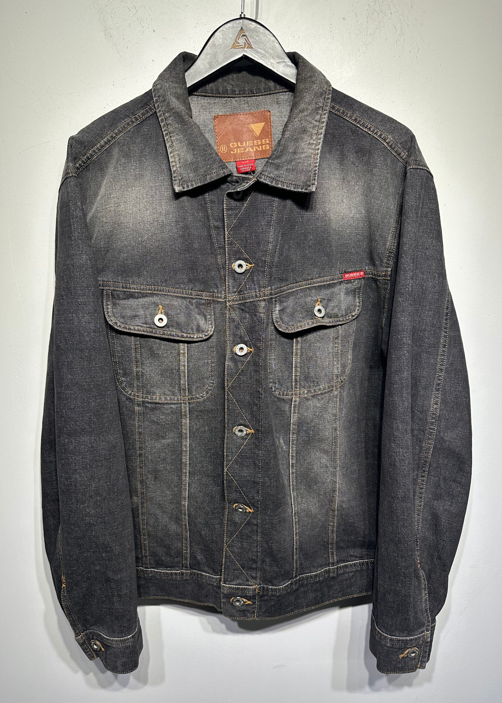 GUESS GREY OVERSIZED DENIM JACKET L