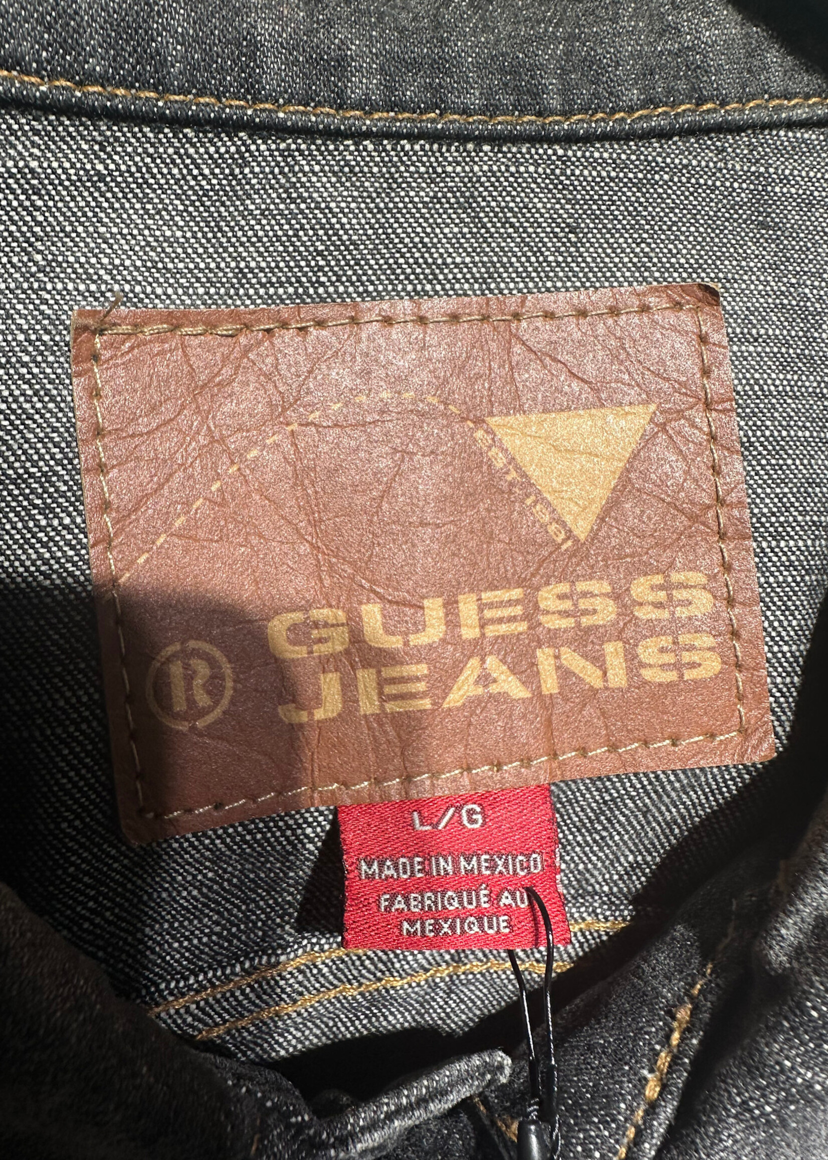 GUESS GREY OVERSIZED DENIM JACKET L