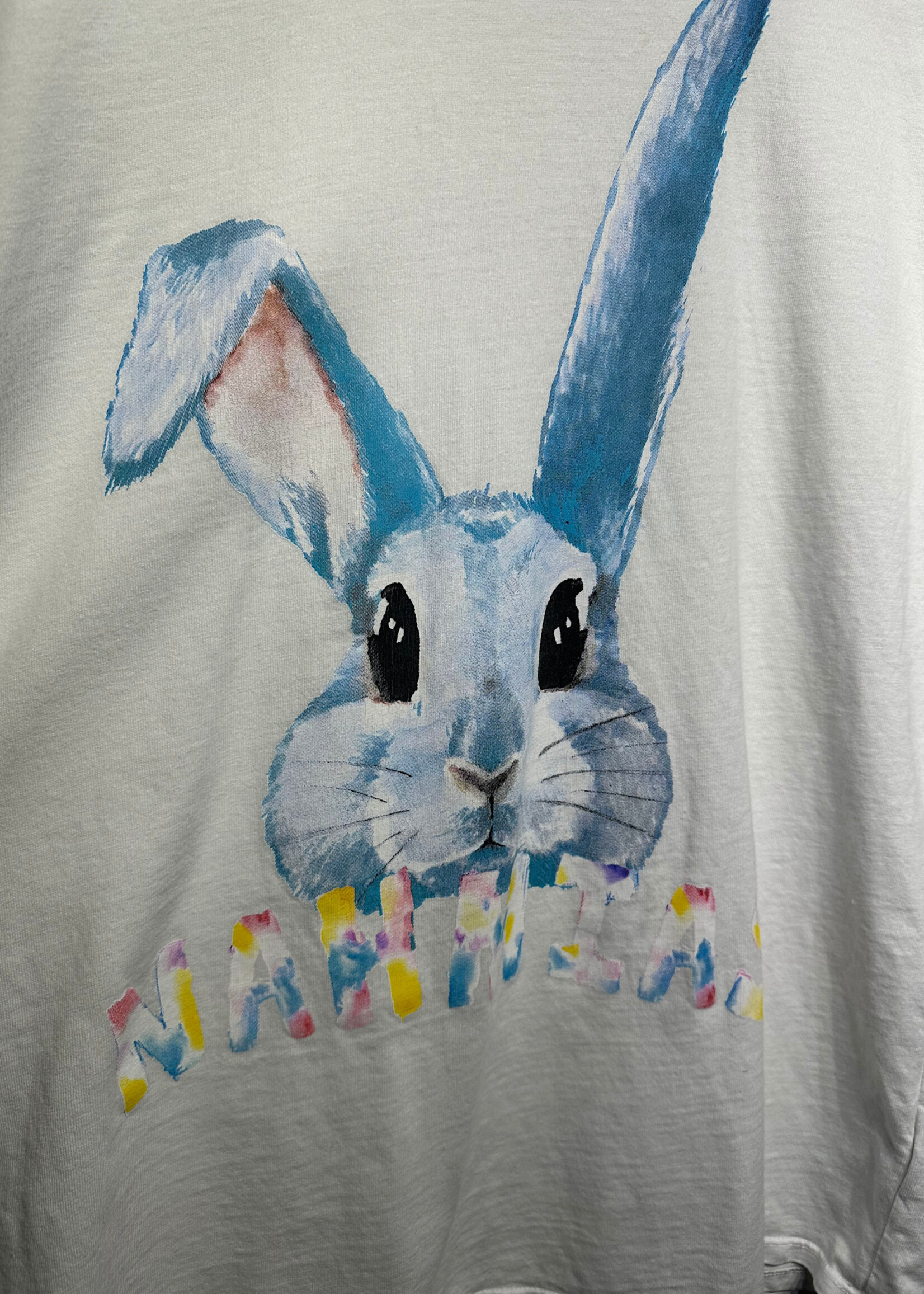 Nahmias White Bunny Tee L
