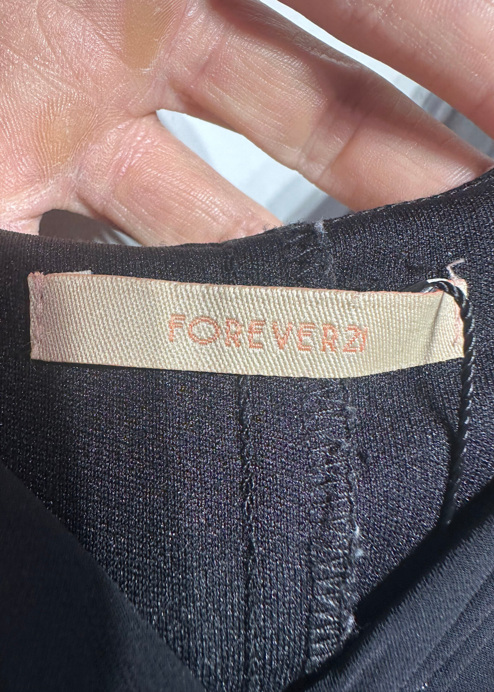 Vintage Forever 21 Black Sheer Tie Tank Dress S