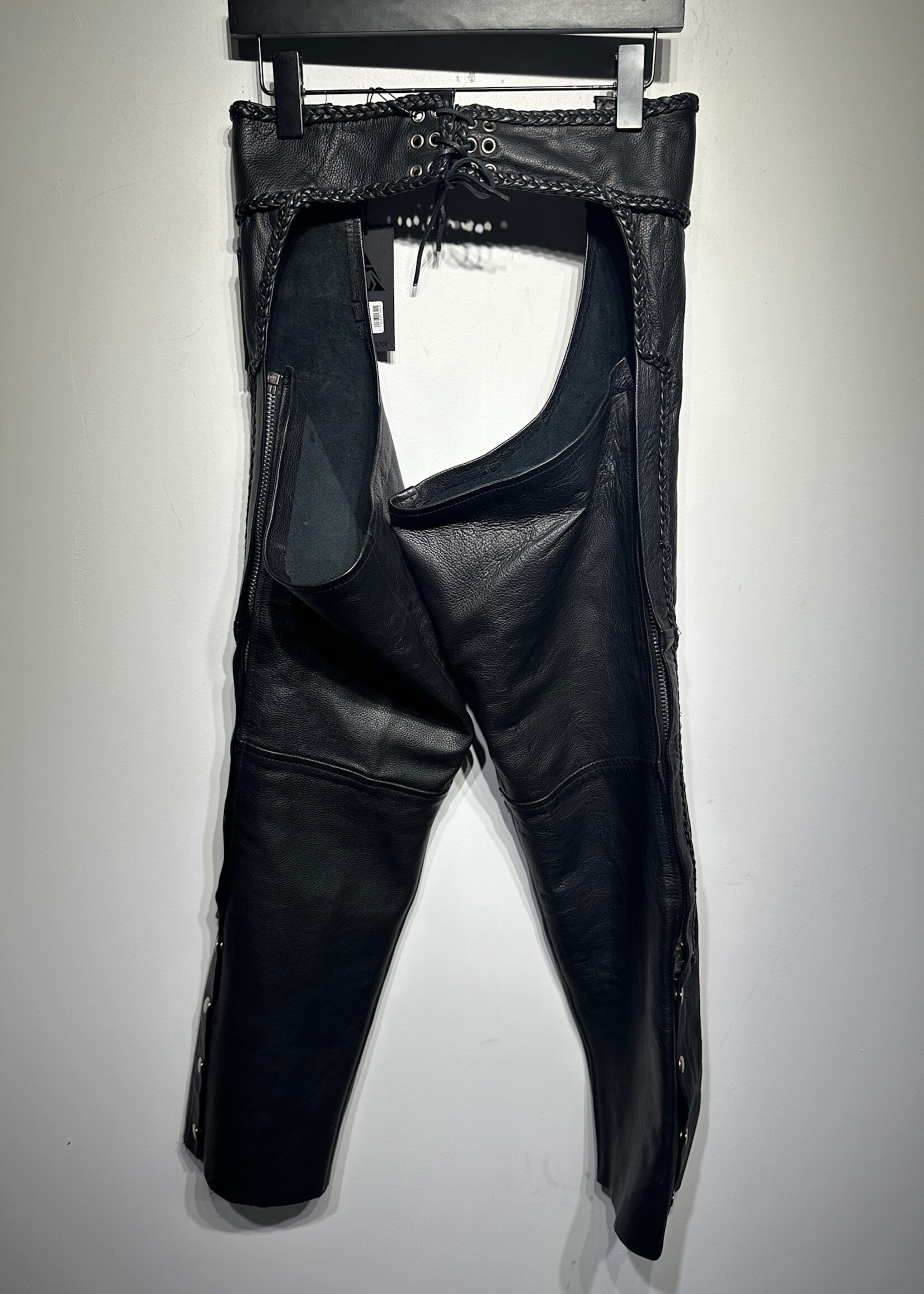 Leather Gear Intl Black Chaps M 28"-32"