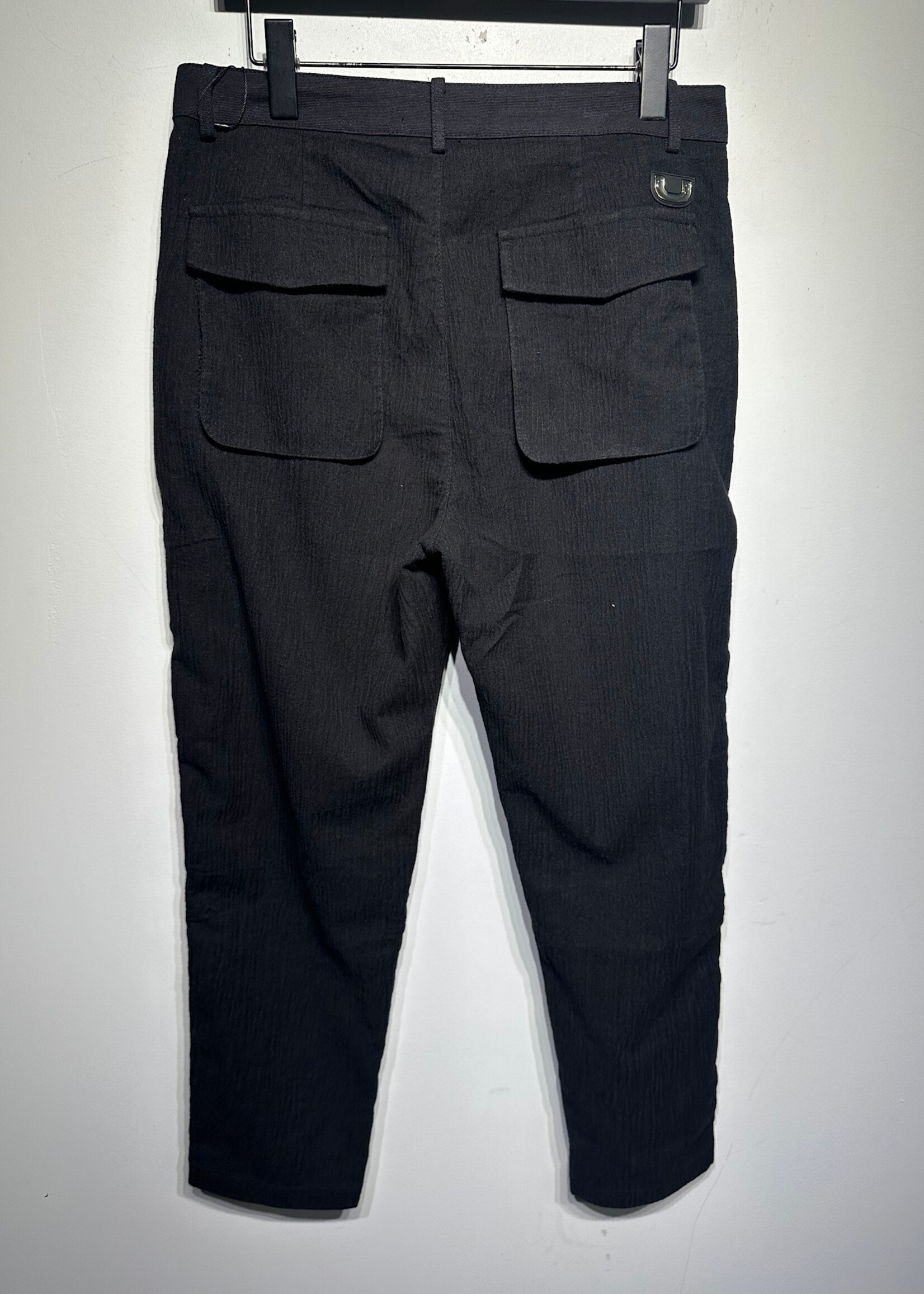 NWT UNKNWN Black Side Snap Pants Masc 30