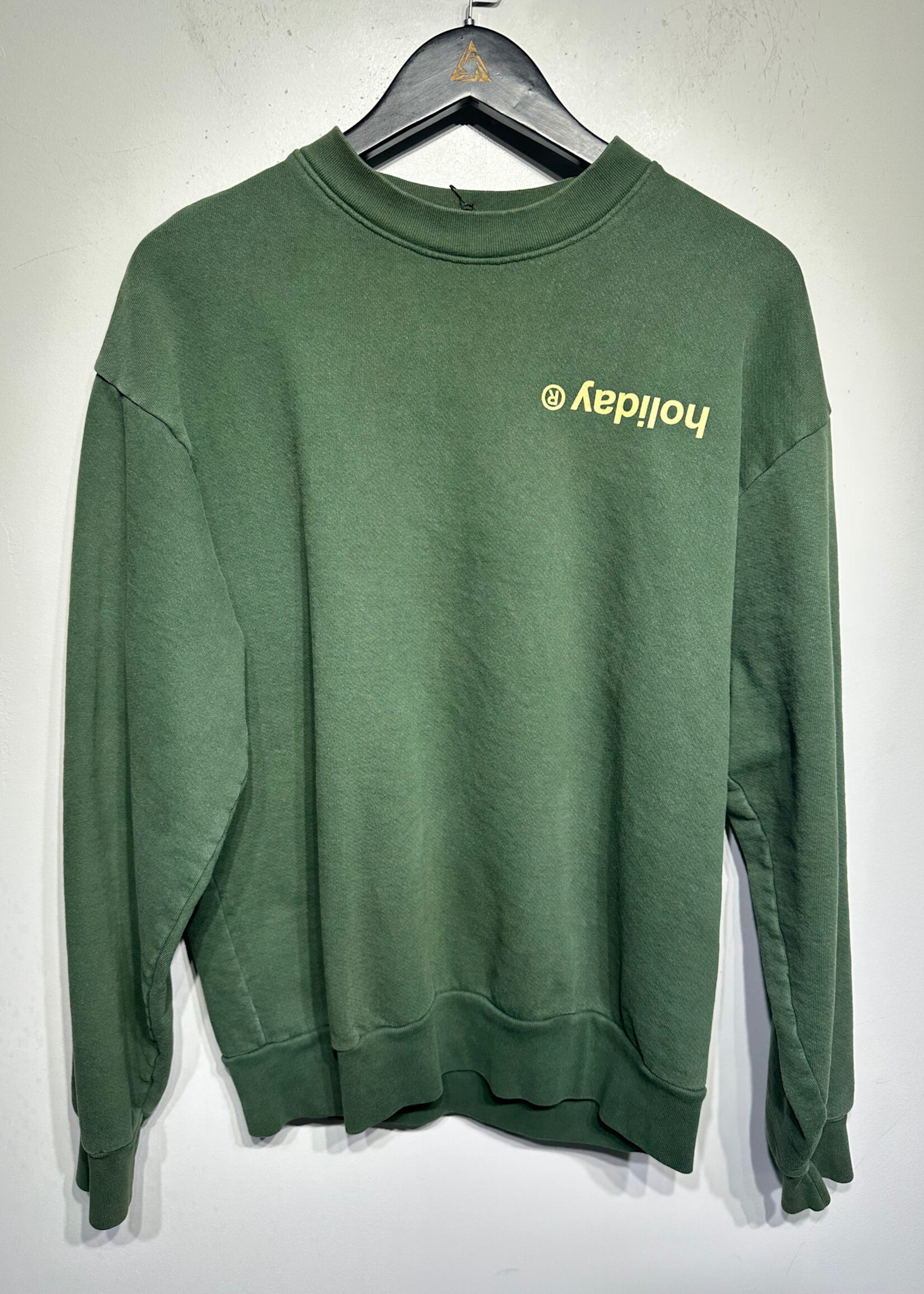 Holiday Reversible Green Logo Sweater M