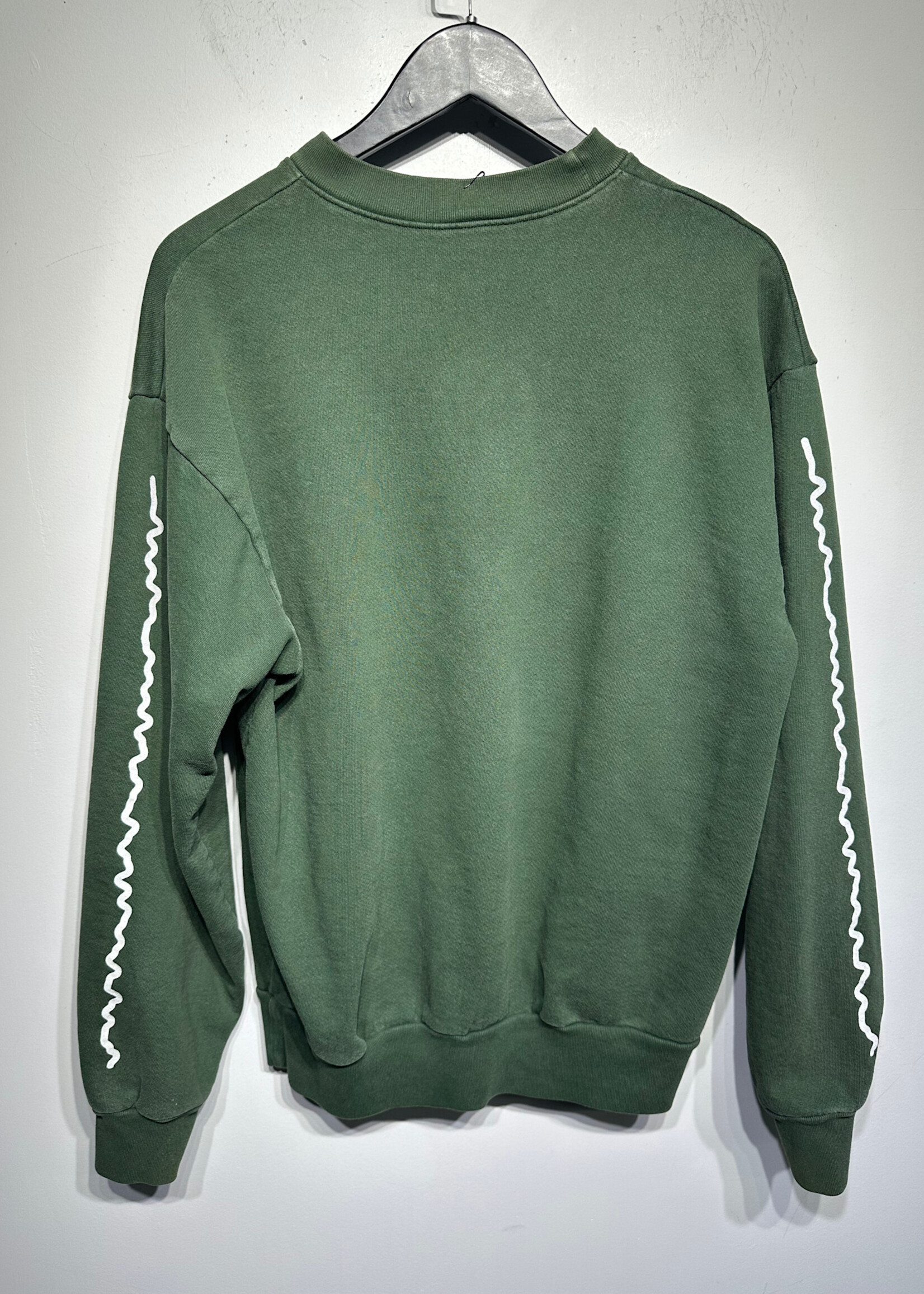 Holiday Reversible Green Logo Sweater M
