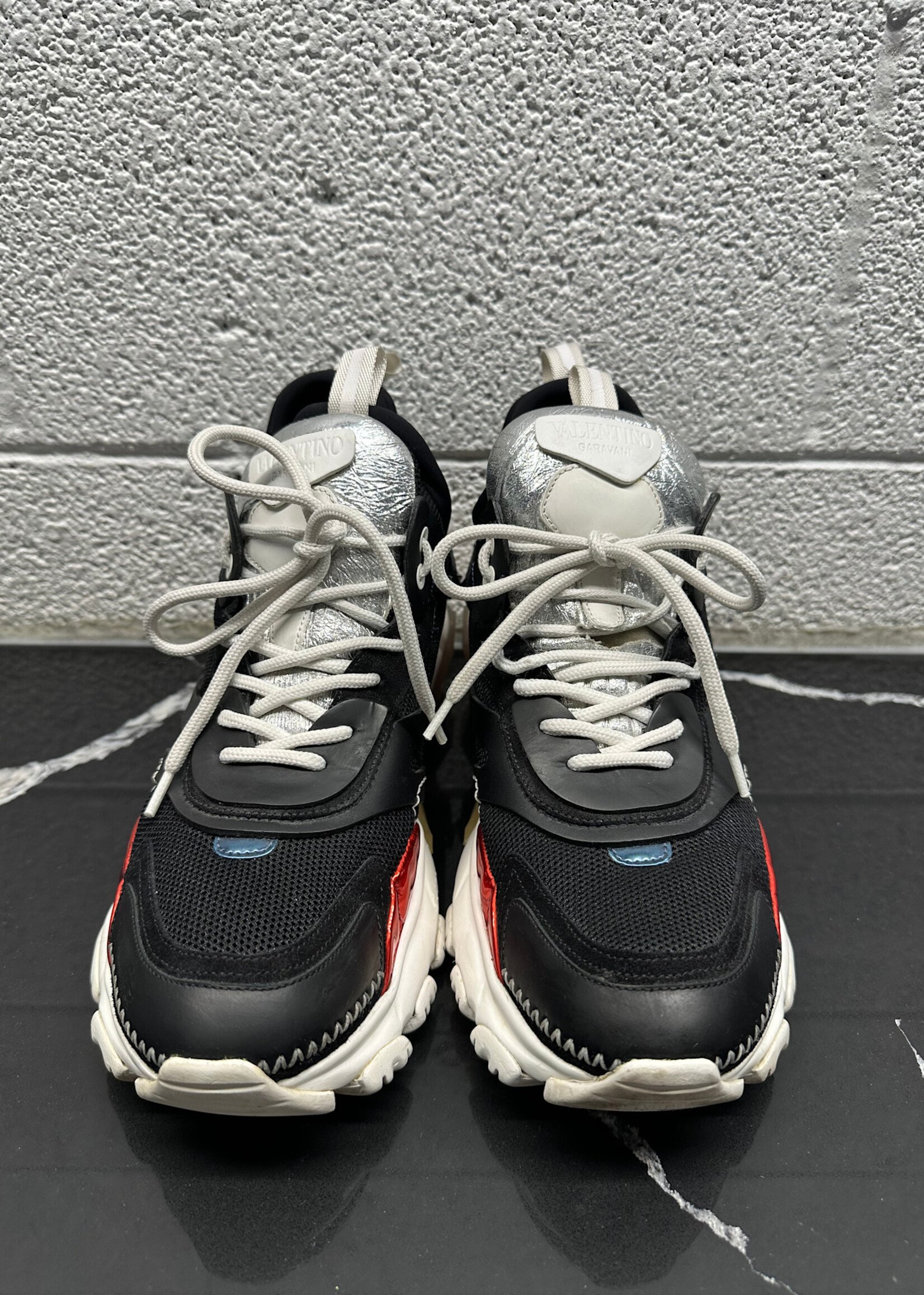 Valentino Black Metallic Running Shoes 9